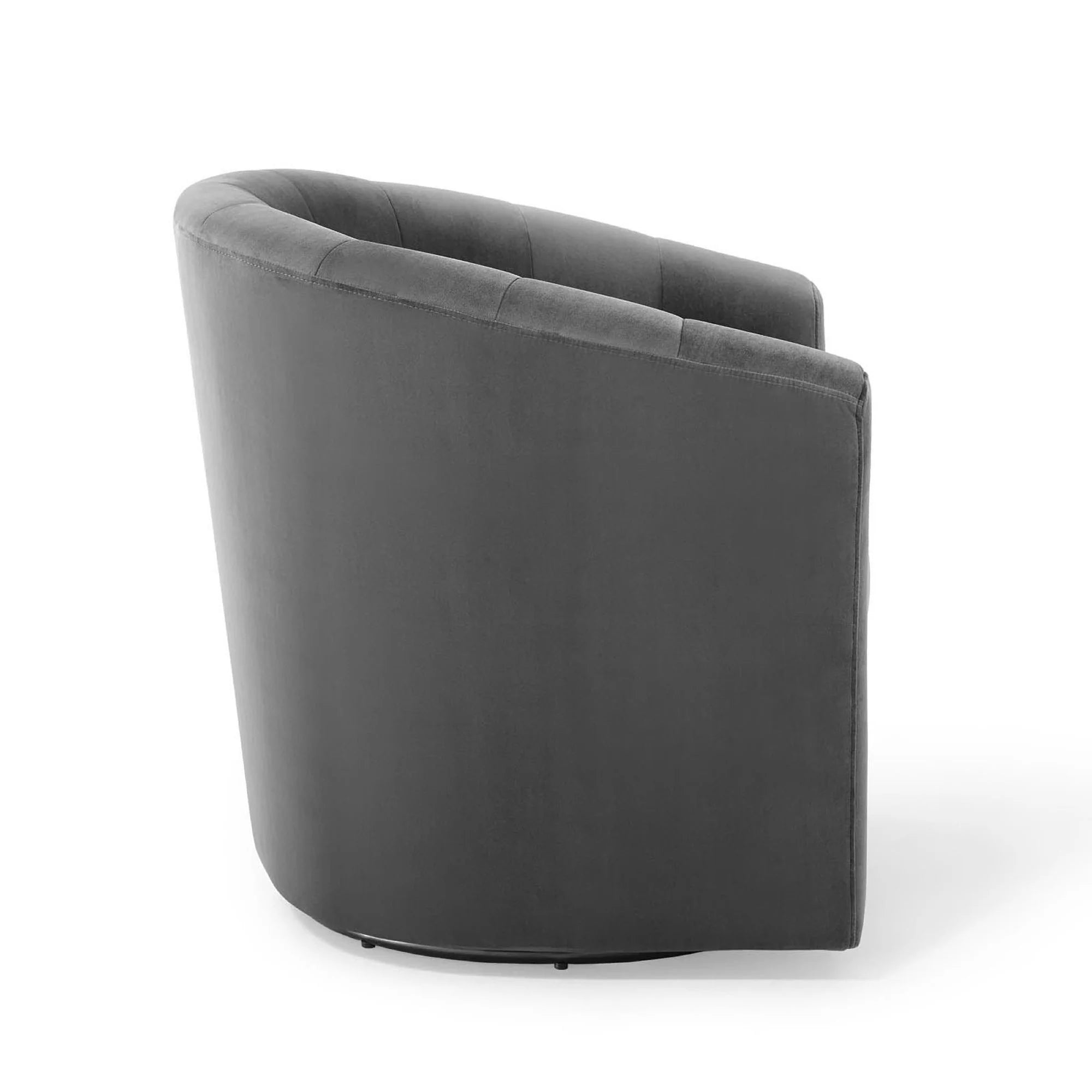 Fauteuil pivotant en velours Prospect Performance