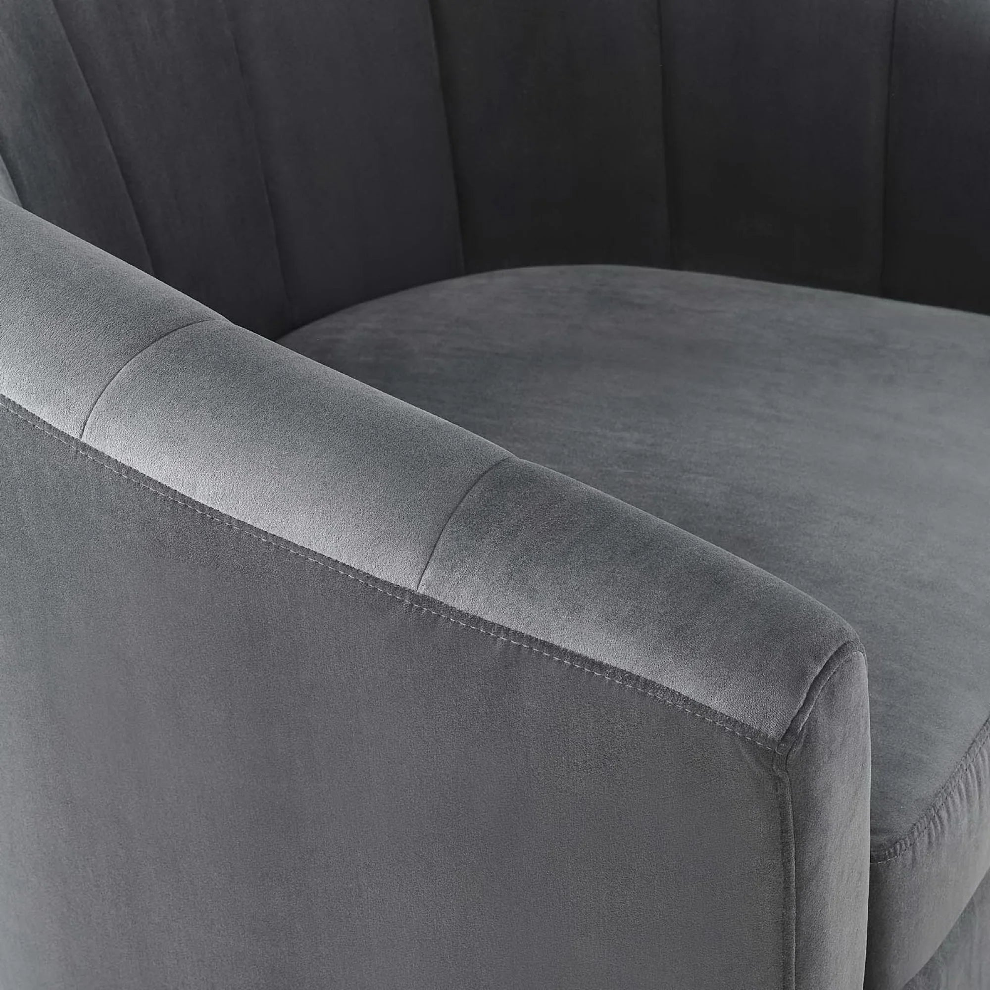 Fauteuil pivotant en velours Prospect Performance
