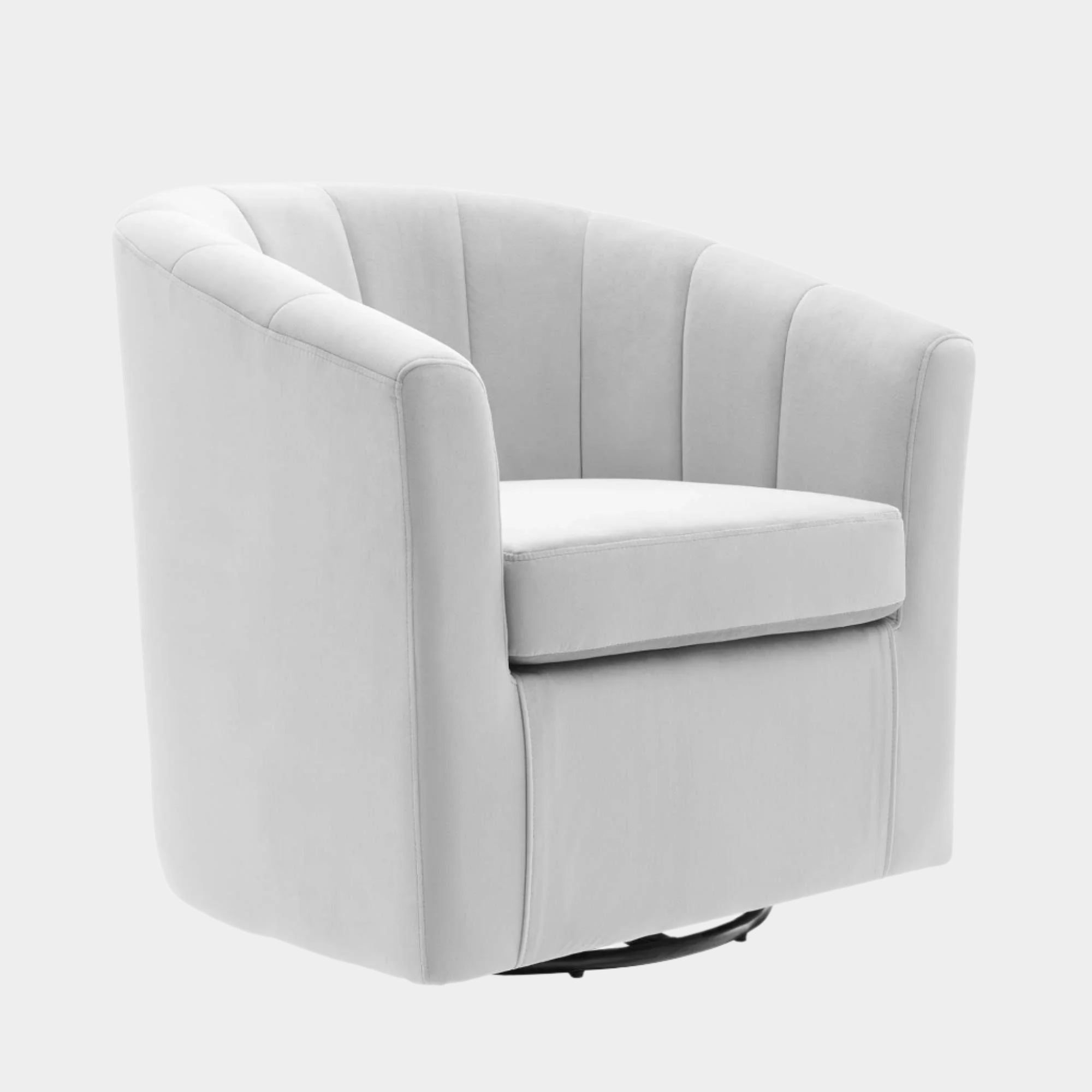 Fauteuil pivotant en velours Prospect Performance