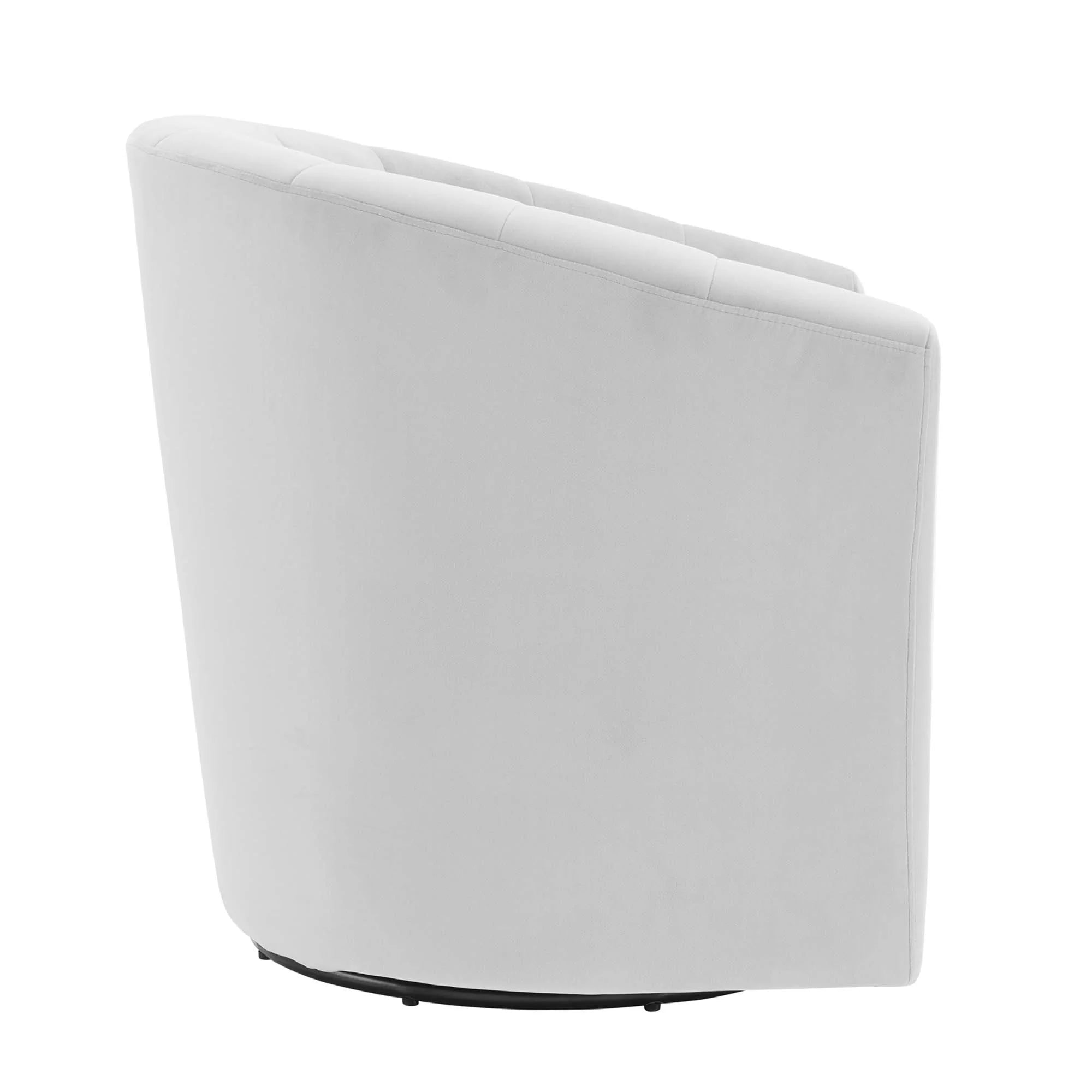 Fauteuil pivotant en velours Prospect Performance
