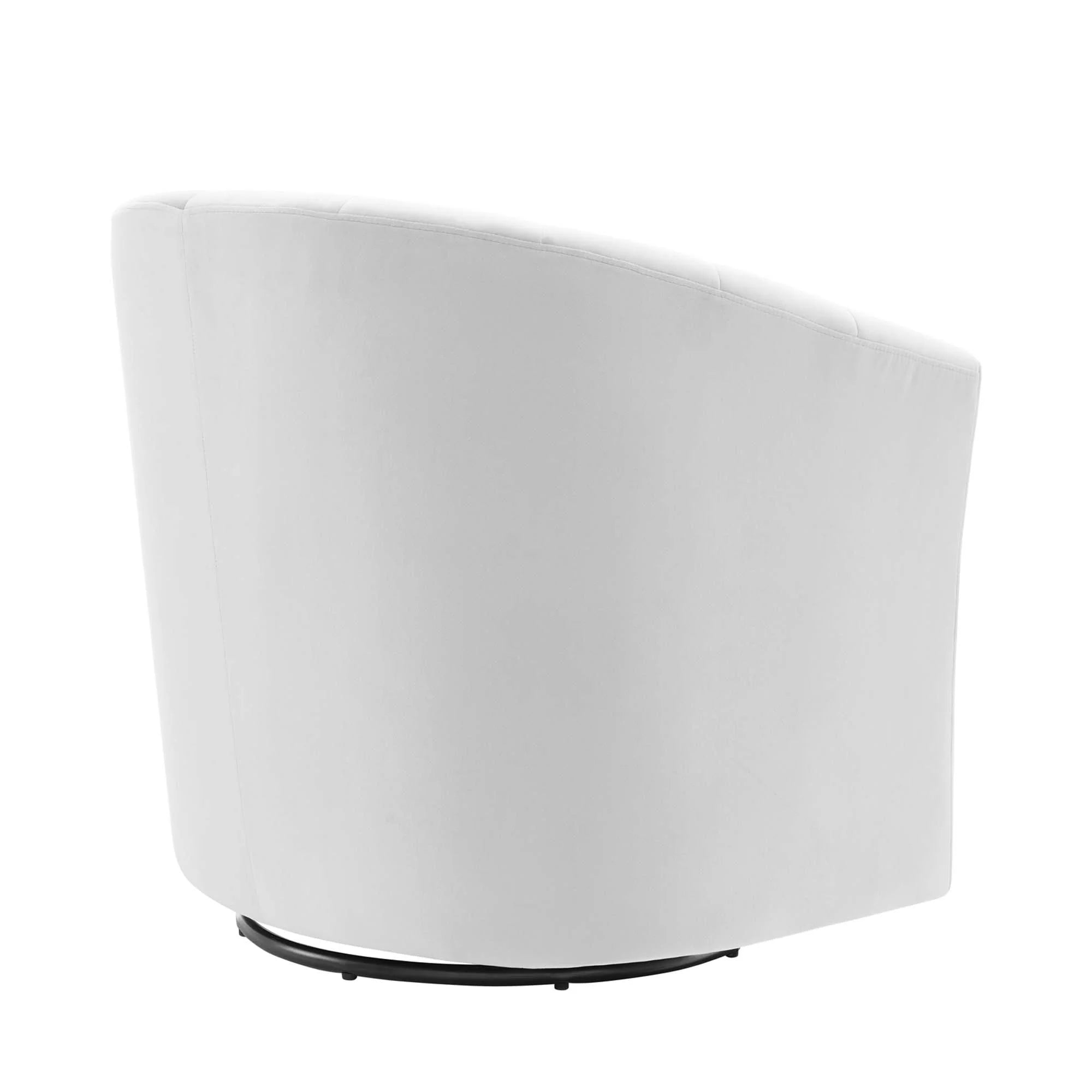 Fauteuil pivotant en velours Prospect Performance