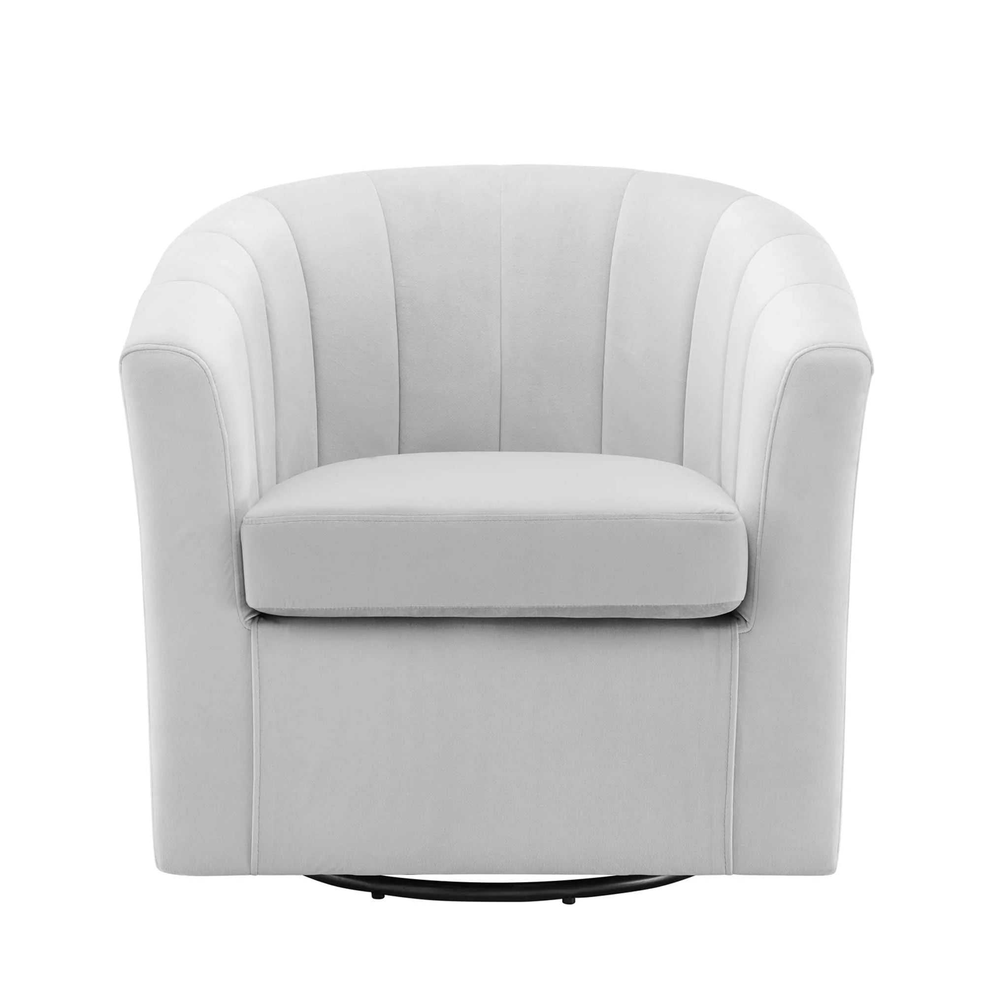 Fauteuil pivotant en velours Prospect Performance