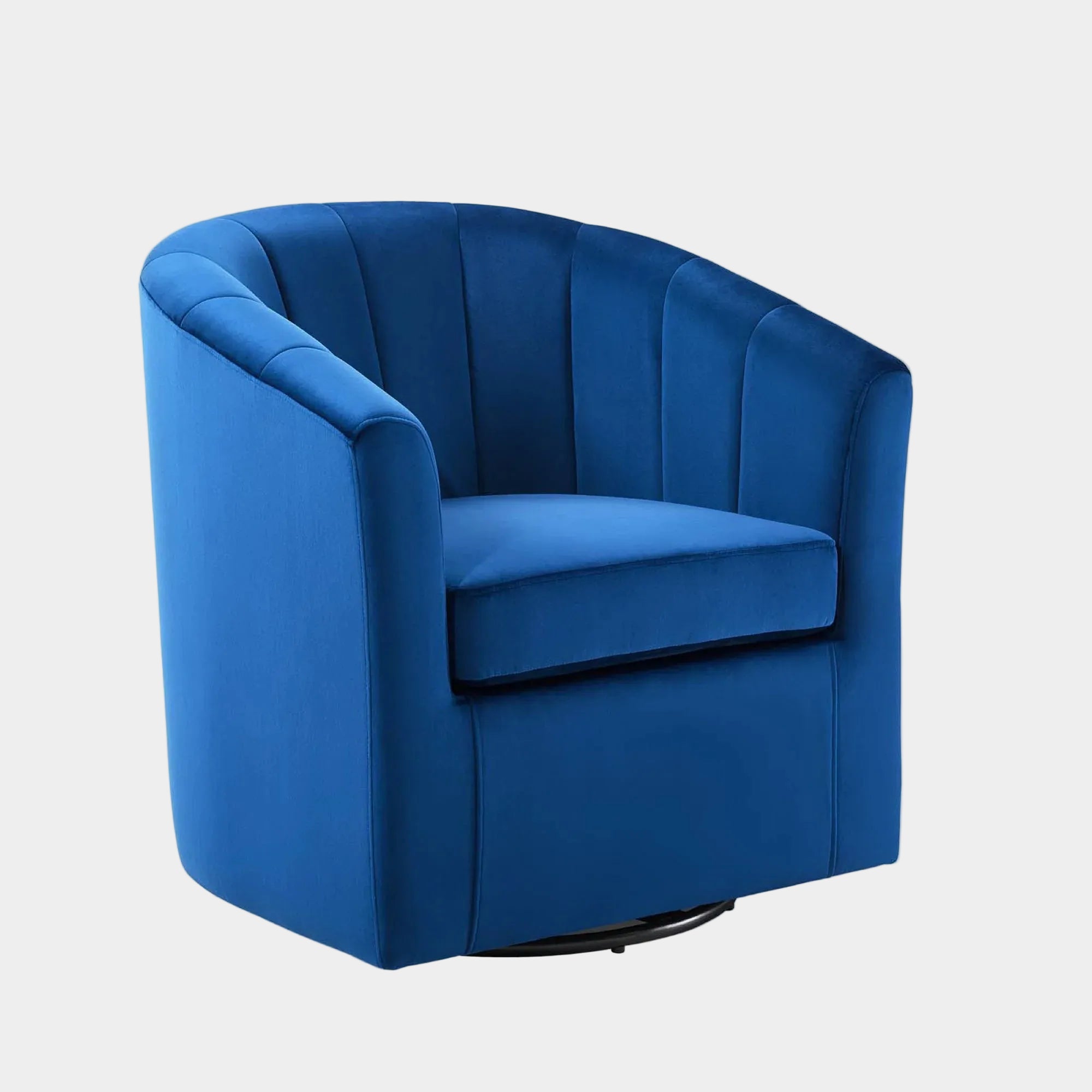 Fauteuil pivotant en velours Prospect Performance