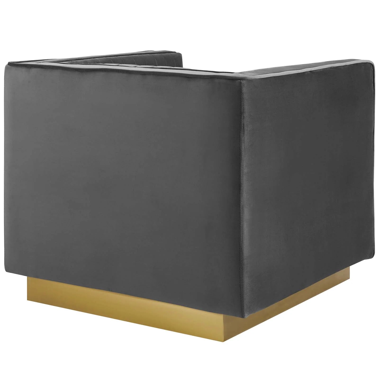 Chaise sans accoudoirs rembourrée en duvet Commix