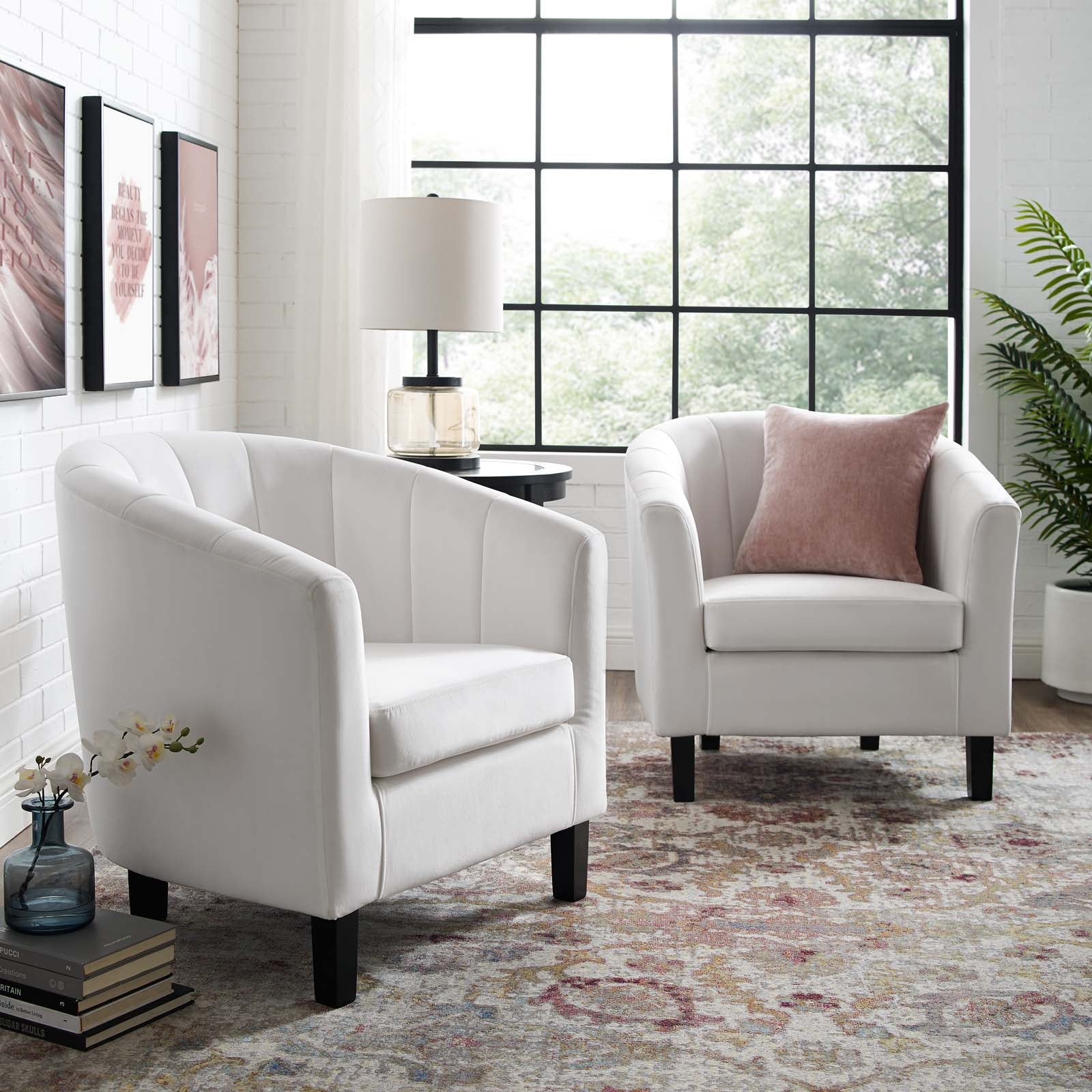 Chaise pivotante en tissu velours et bois Astral Performance
