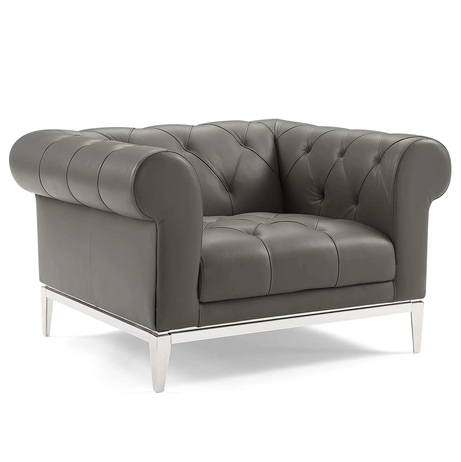 Chaise sans accoudoirs rembourrée en duvet Commix