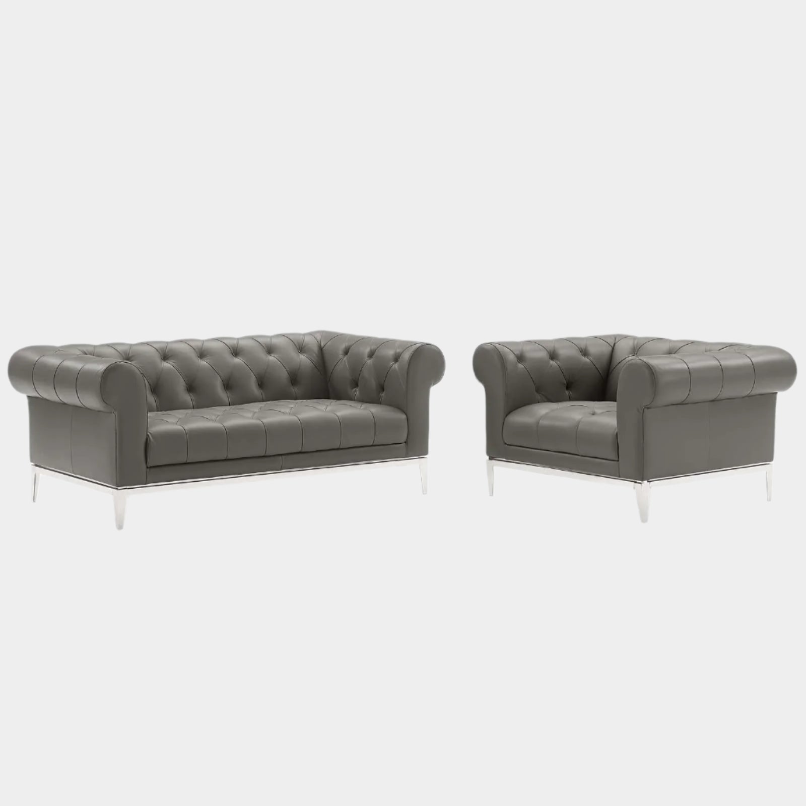 Chaise sans accoudoirs rembourrée en duvet Commix