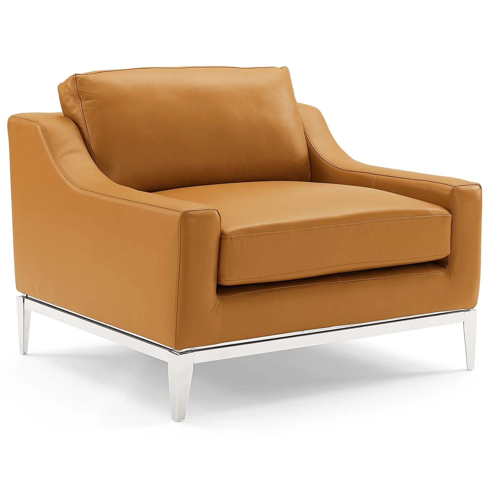 Chaise sans accoudoirs rembourrée en duvet Commix