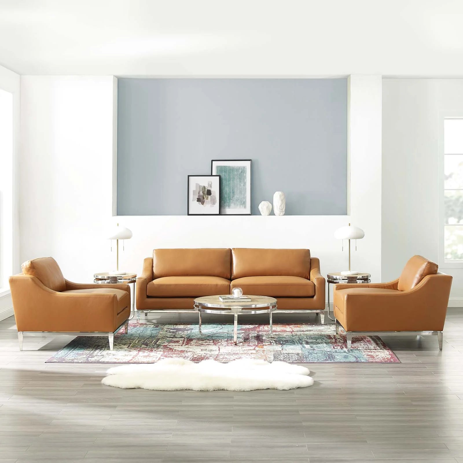 Chaise sans accoudoirs rembourrée en duvet Commix