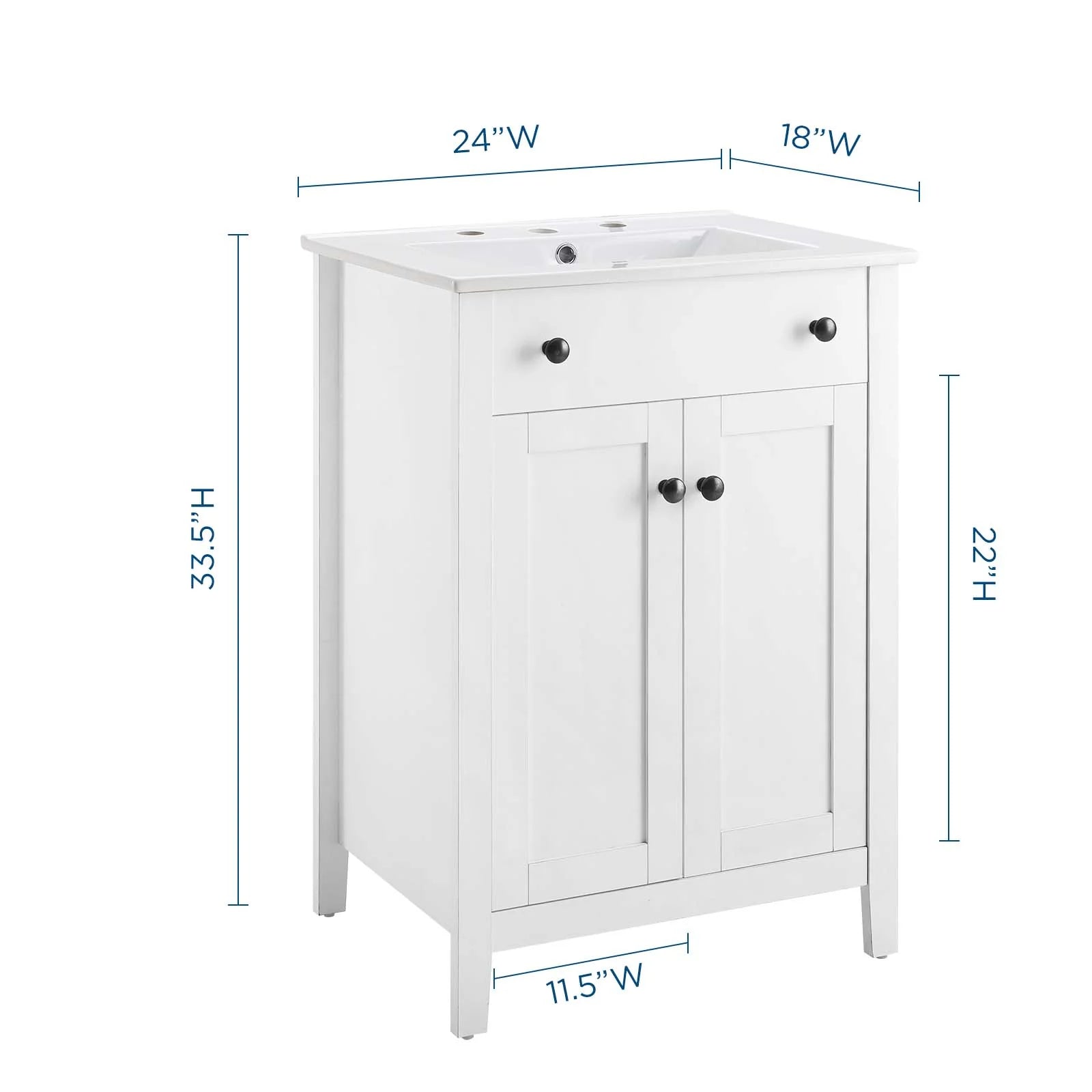 Nantucket Bathroom Vanity Basin Included