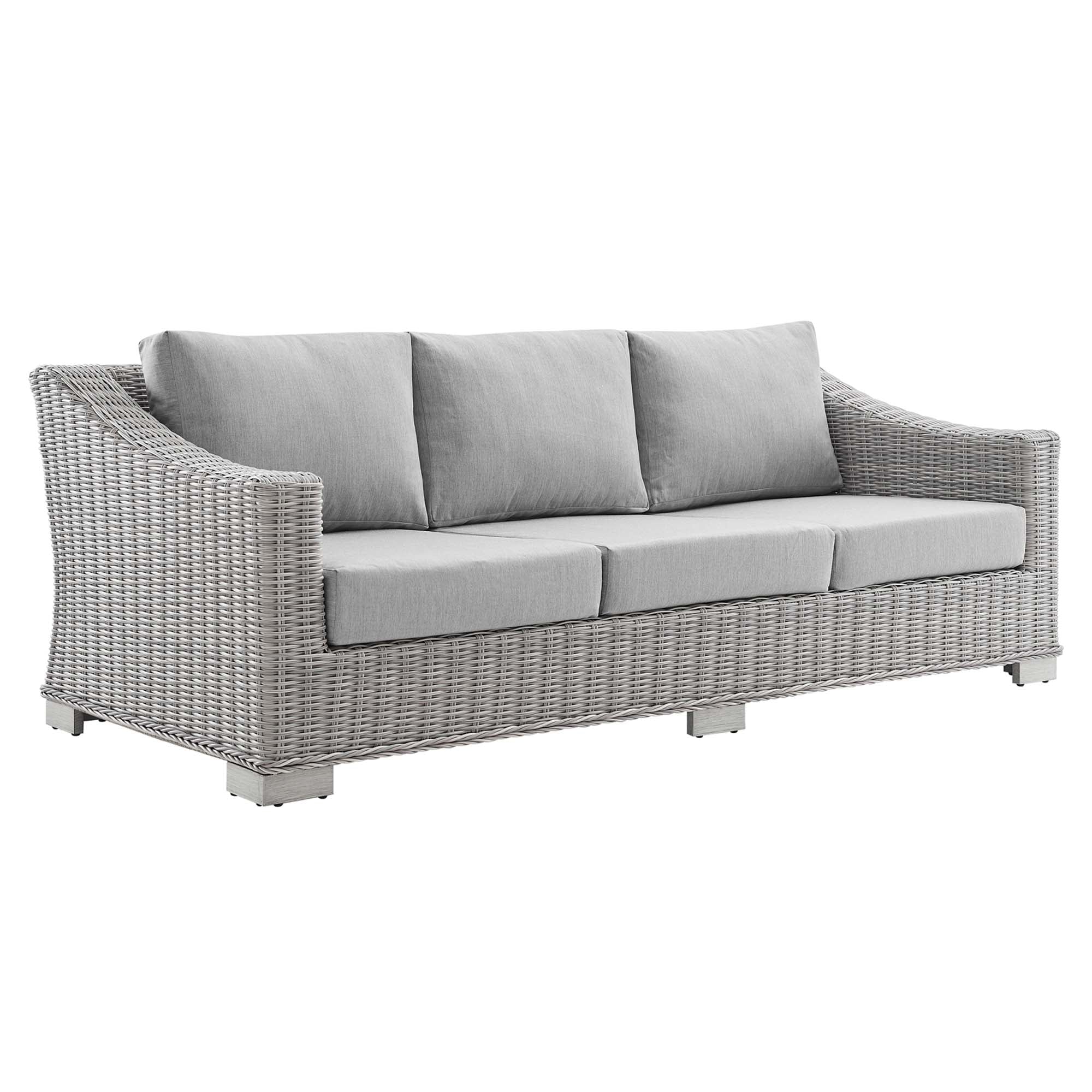 Conway 4-Piece Sunbrella® Outdoor Patio Wicker Rattan Furniture Set