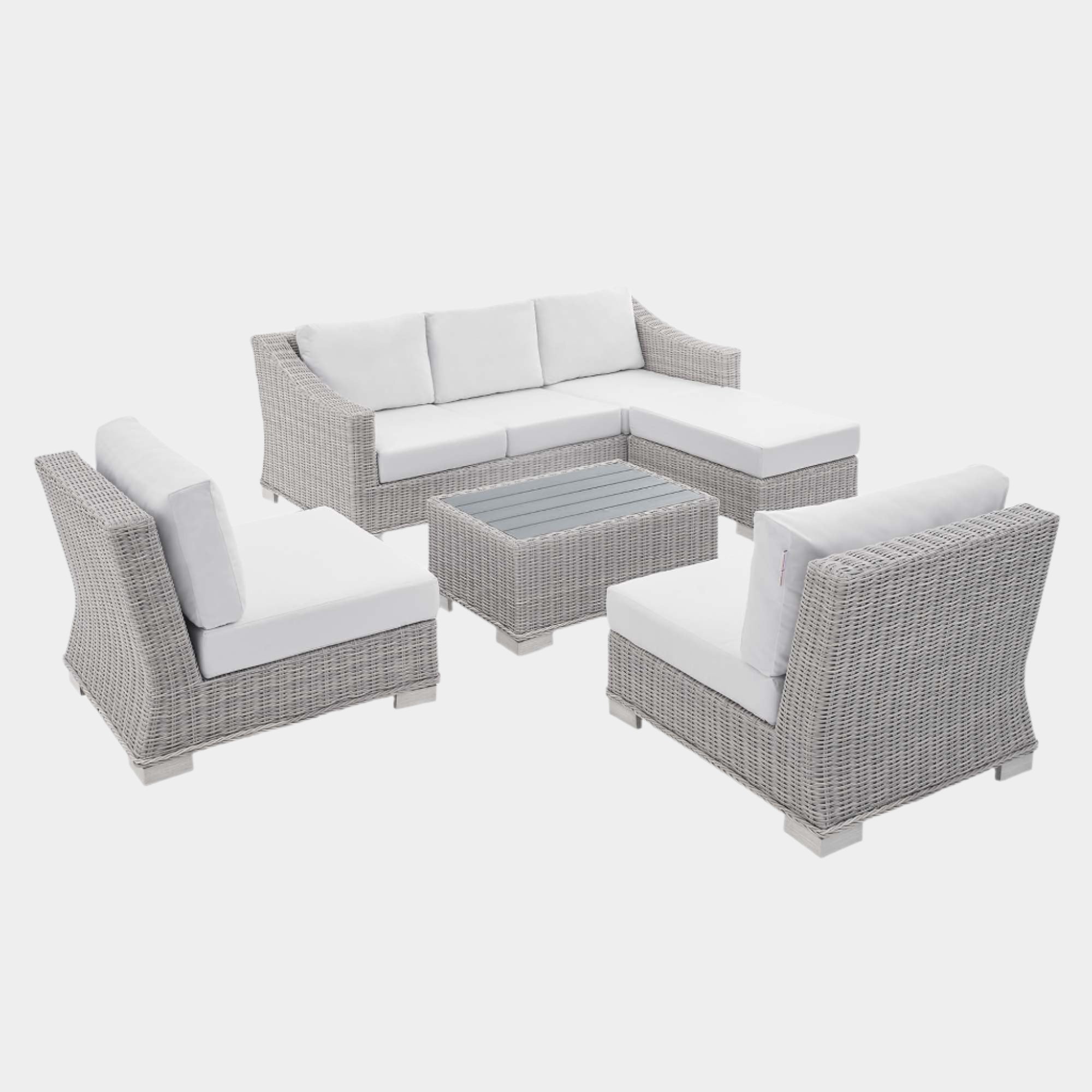 Conway 5-Piece Sunbrella® Outdoor Patio Wicker Rattan Furniture Set