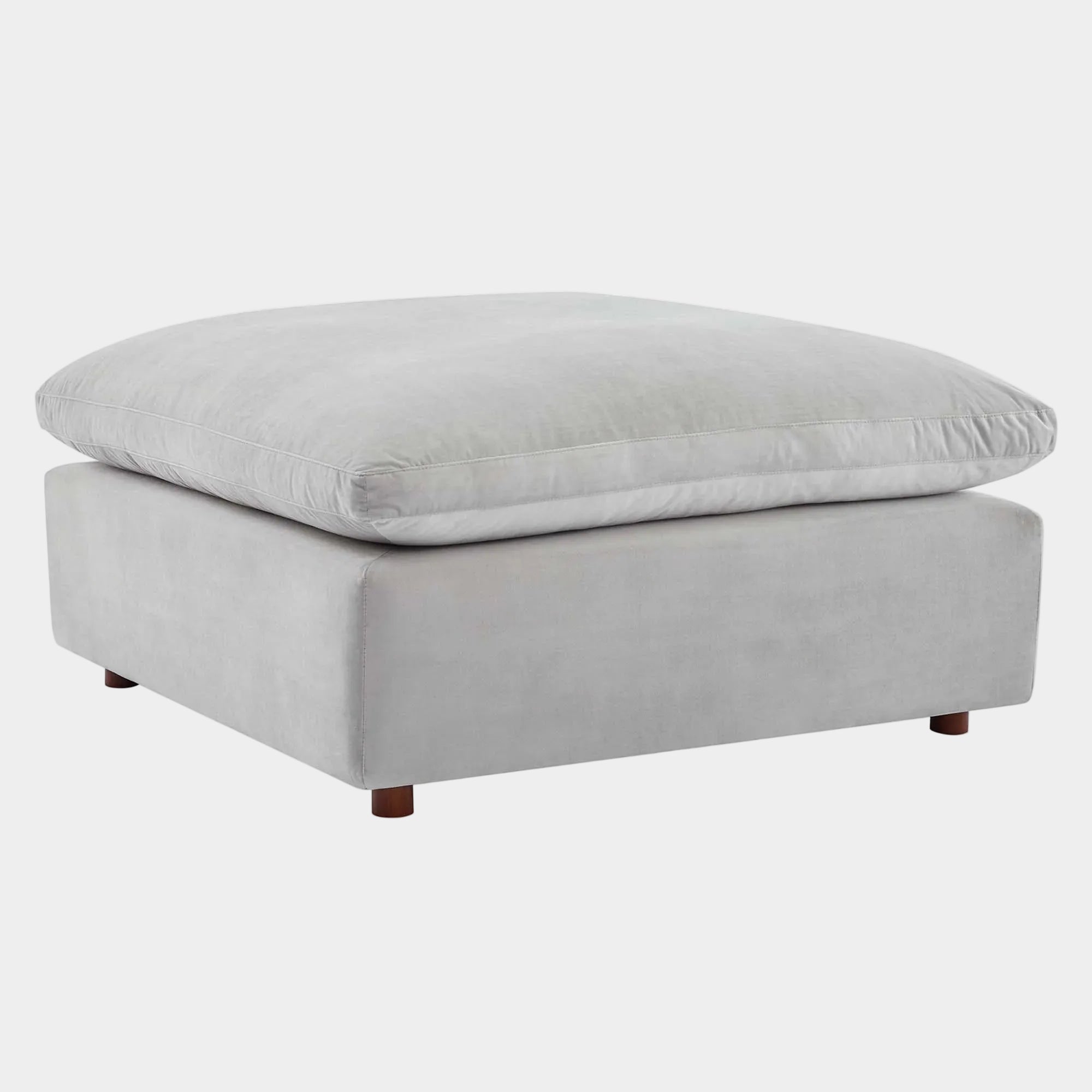 Commix Down Filled Overstuffed Performance Velvet Ottoman