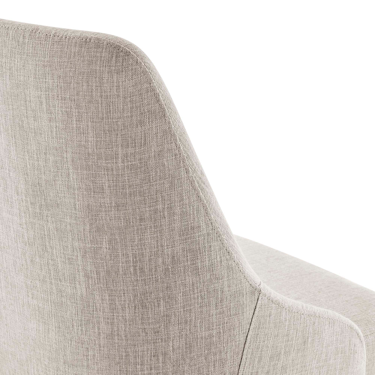 Designate Swivel Upholstered Office Chair in Black Beige