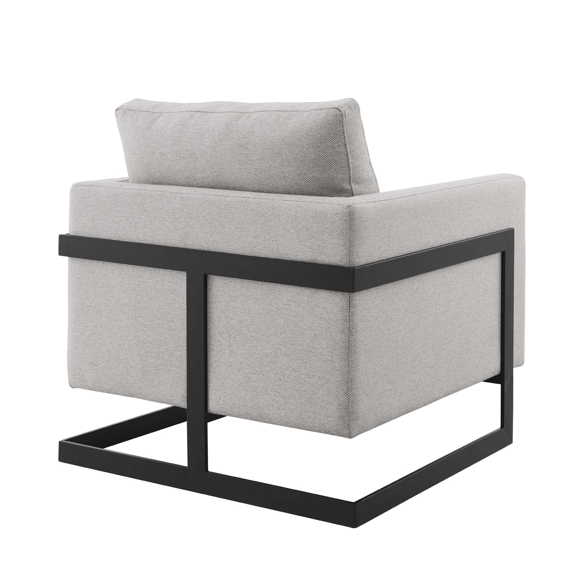 Fauteuil d'appoint en tissu rembourré Posse