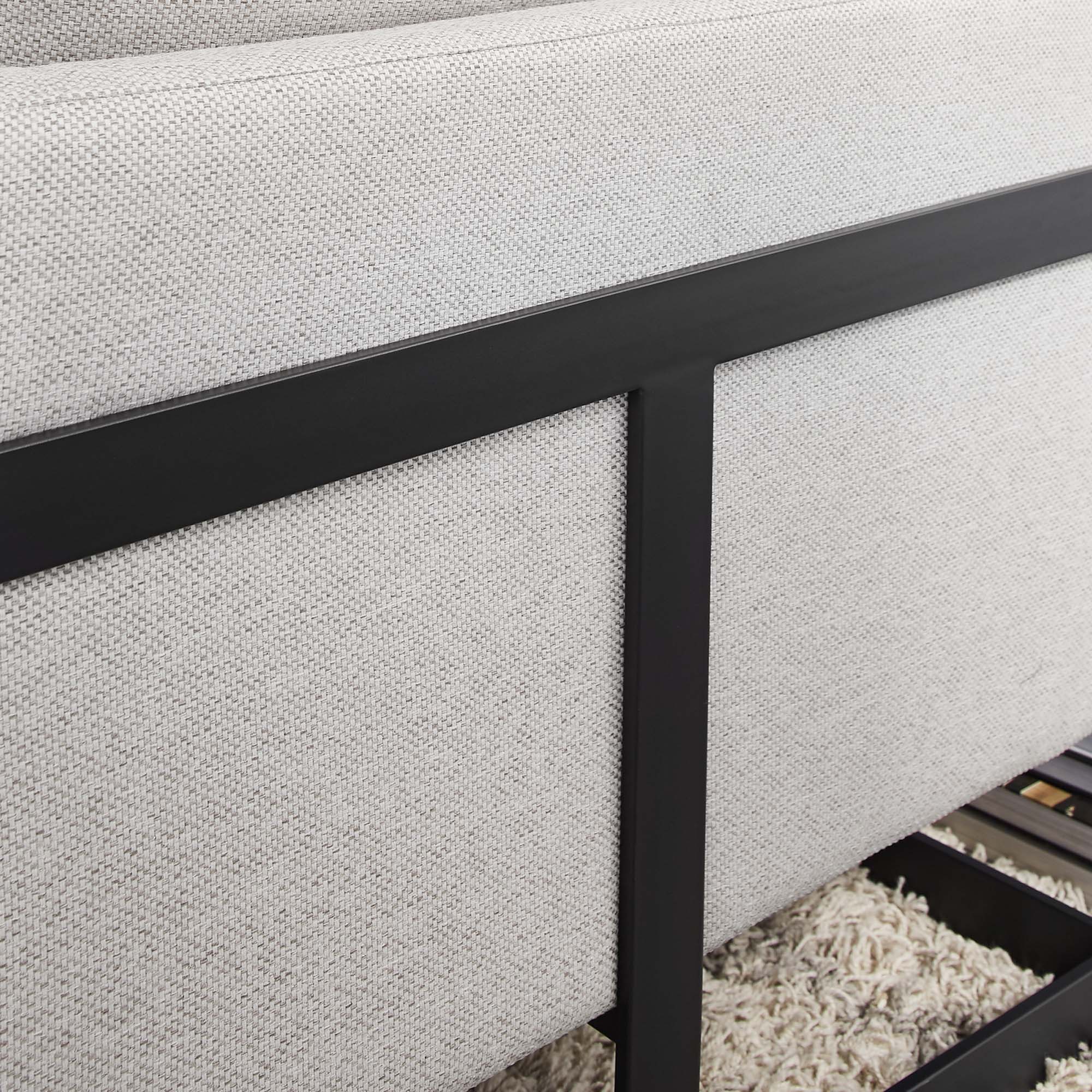 Fauteuil d'appoint en tissu rembourré Posse