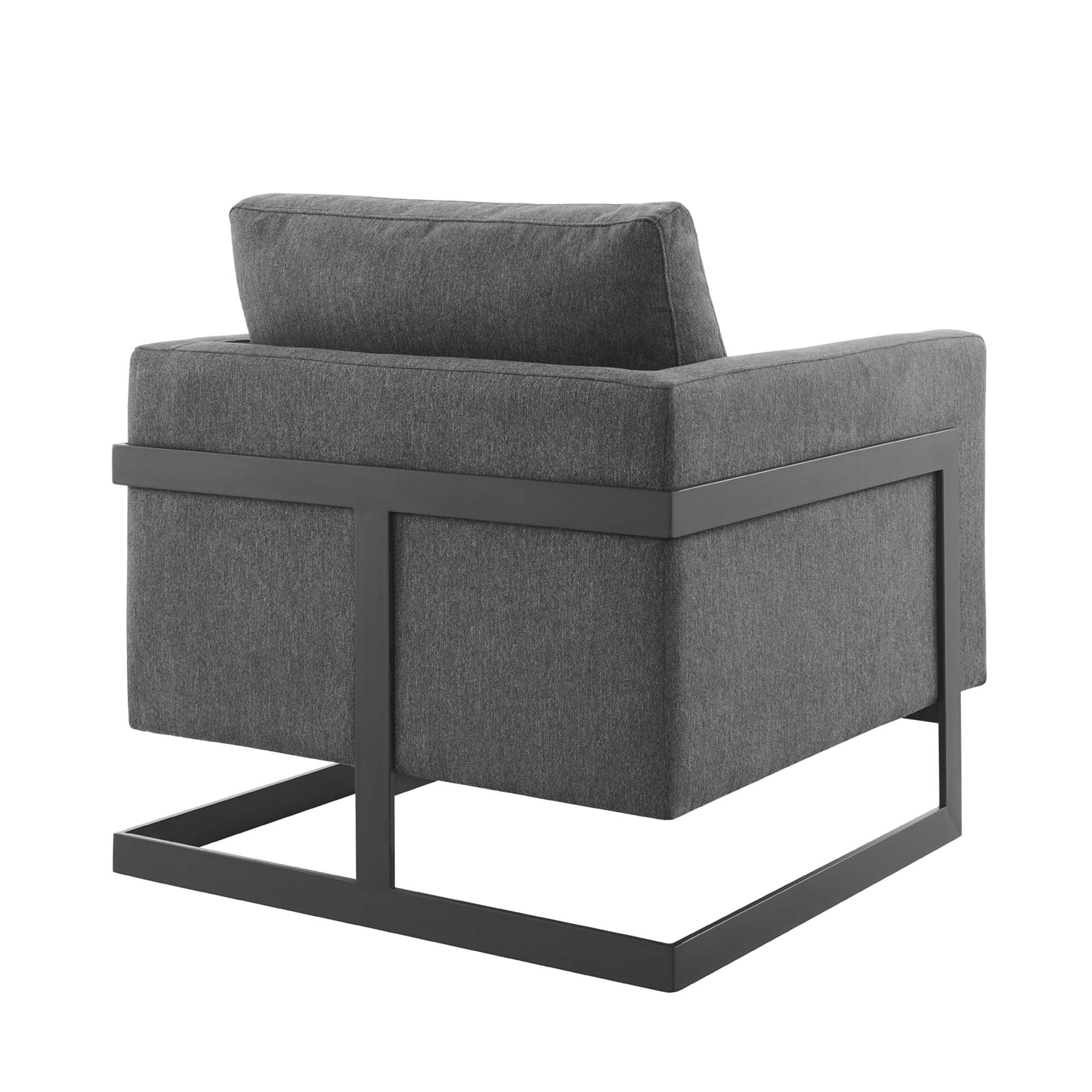 Fauteuil d'appoint en tissu rembourré Posse