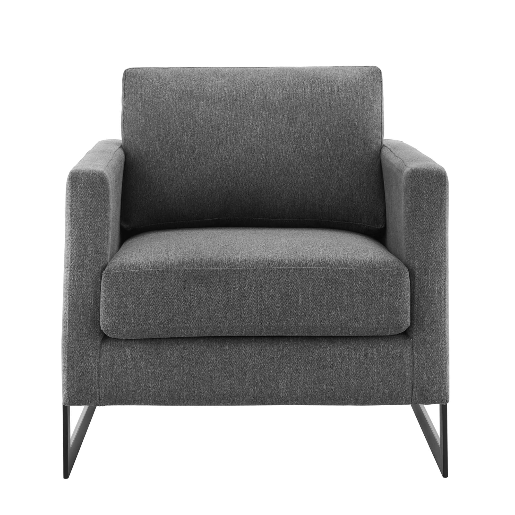Fauteuil d'appoint en tissu rembourré Posse