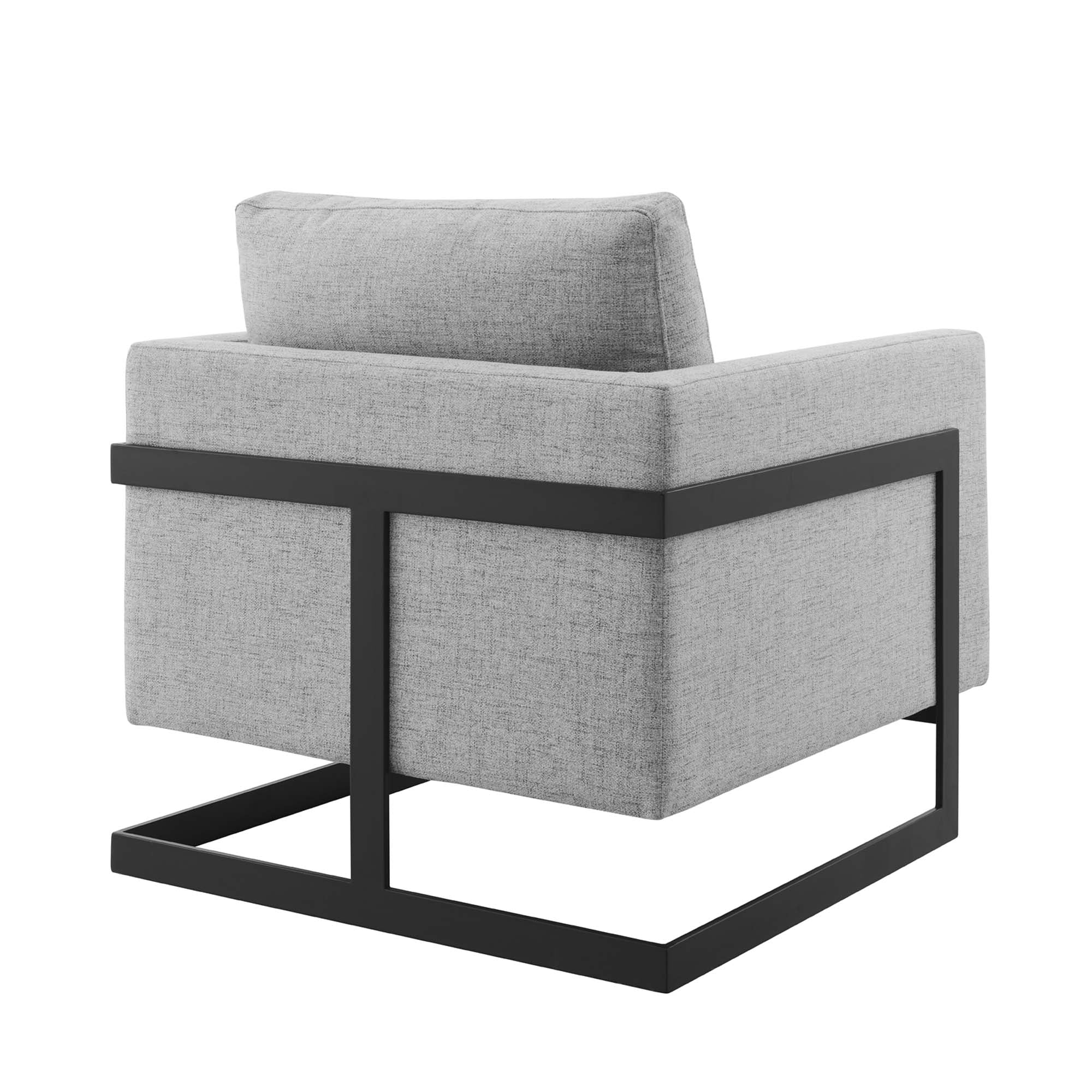 Fauteuil d'appoint en tissu rembourré Posse