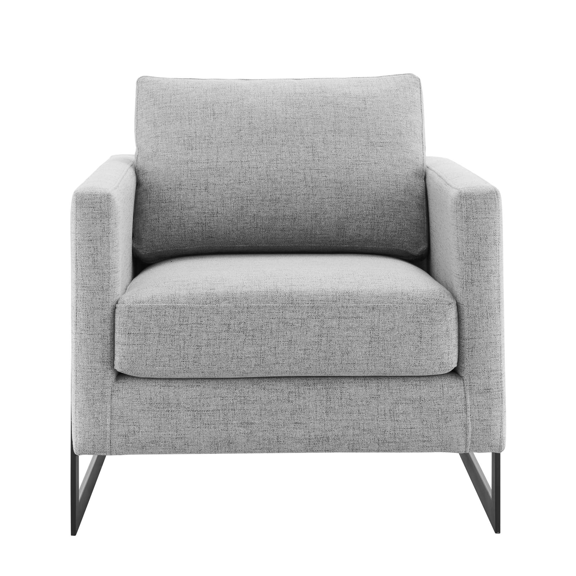 Fauteuil d'appoint en tissu rembourré Posse