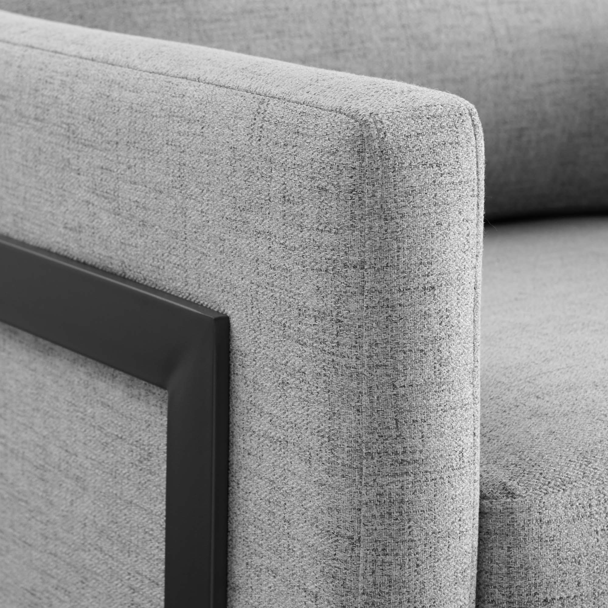 Fauteuil d'appoint en tissu rembourré Posse
