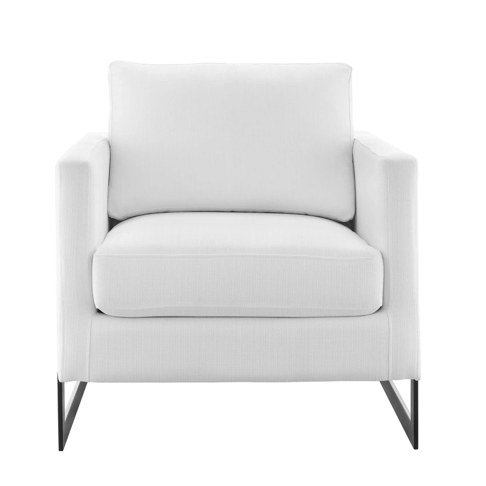 Fauteuil d'appoint en tissu rembourré Posse