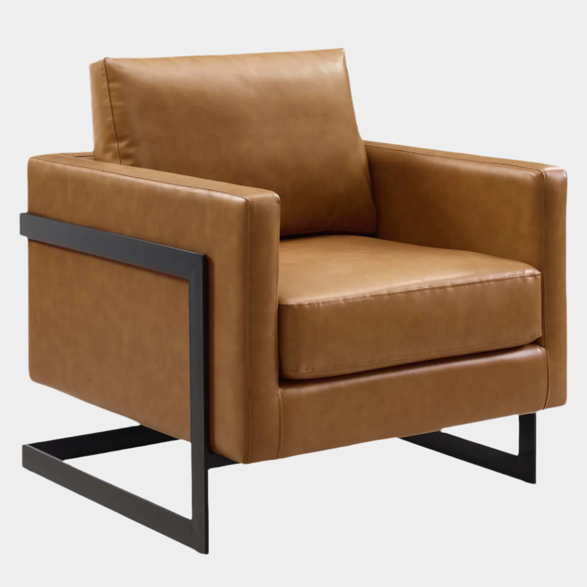 Posse Vegan Leather Accent Chair