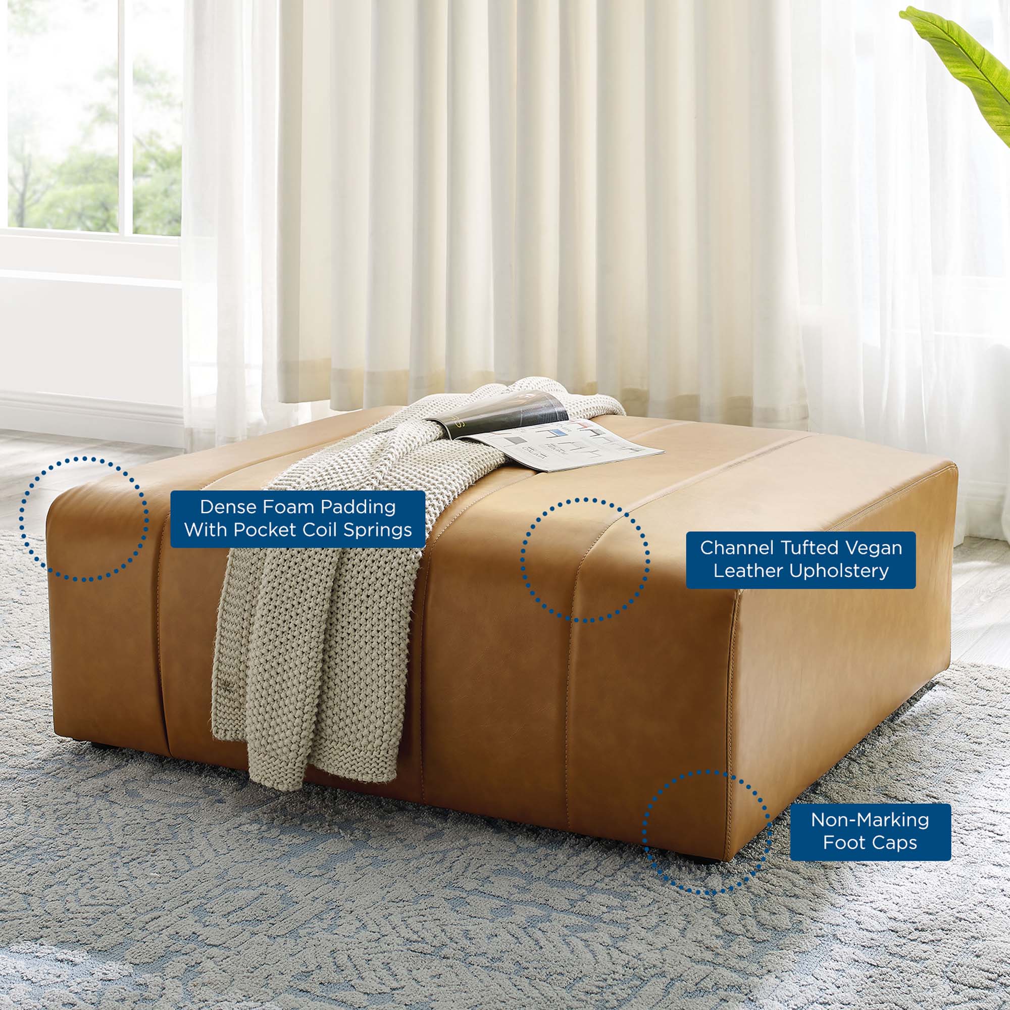 Chaise sans accoudoirs rembourrée en duvet Commix