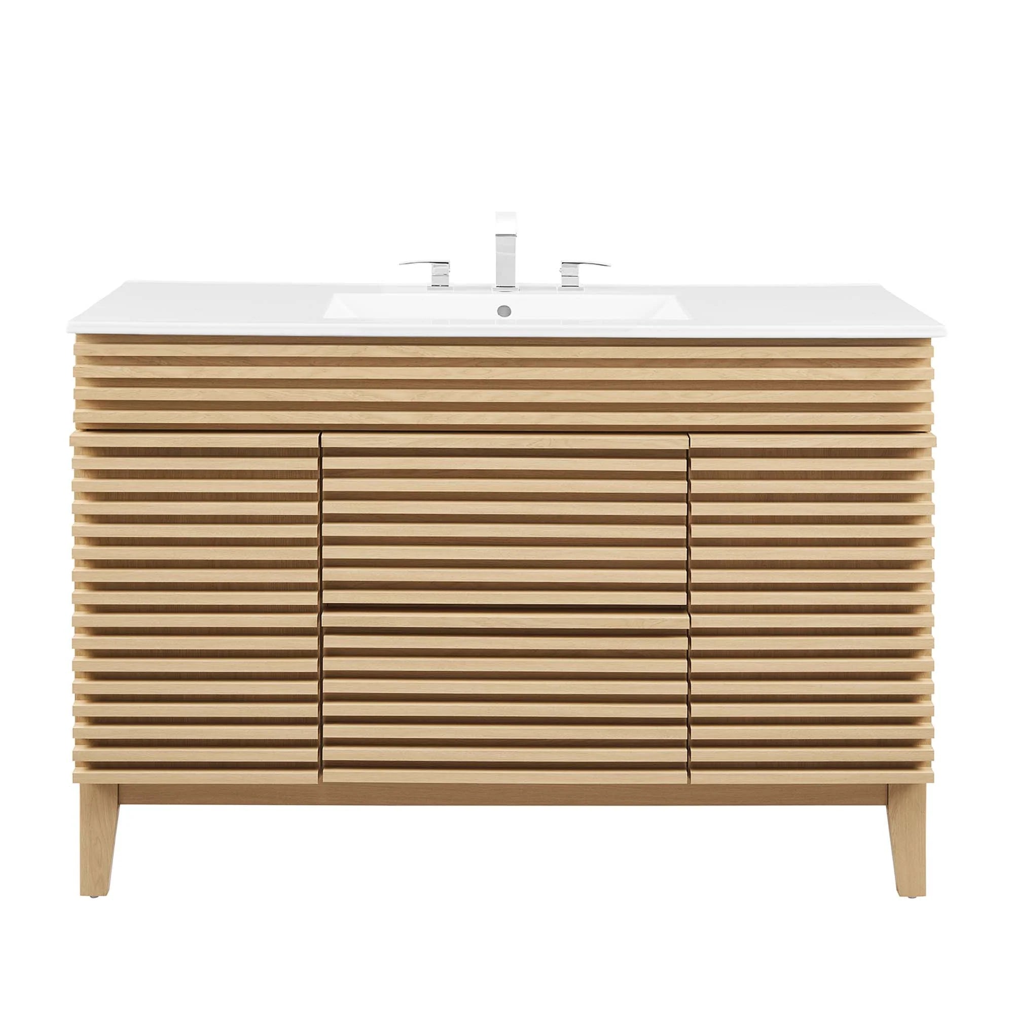 Render Bathroom Vanity with White Basin Included