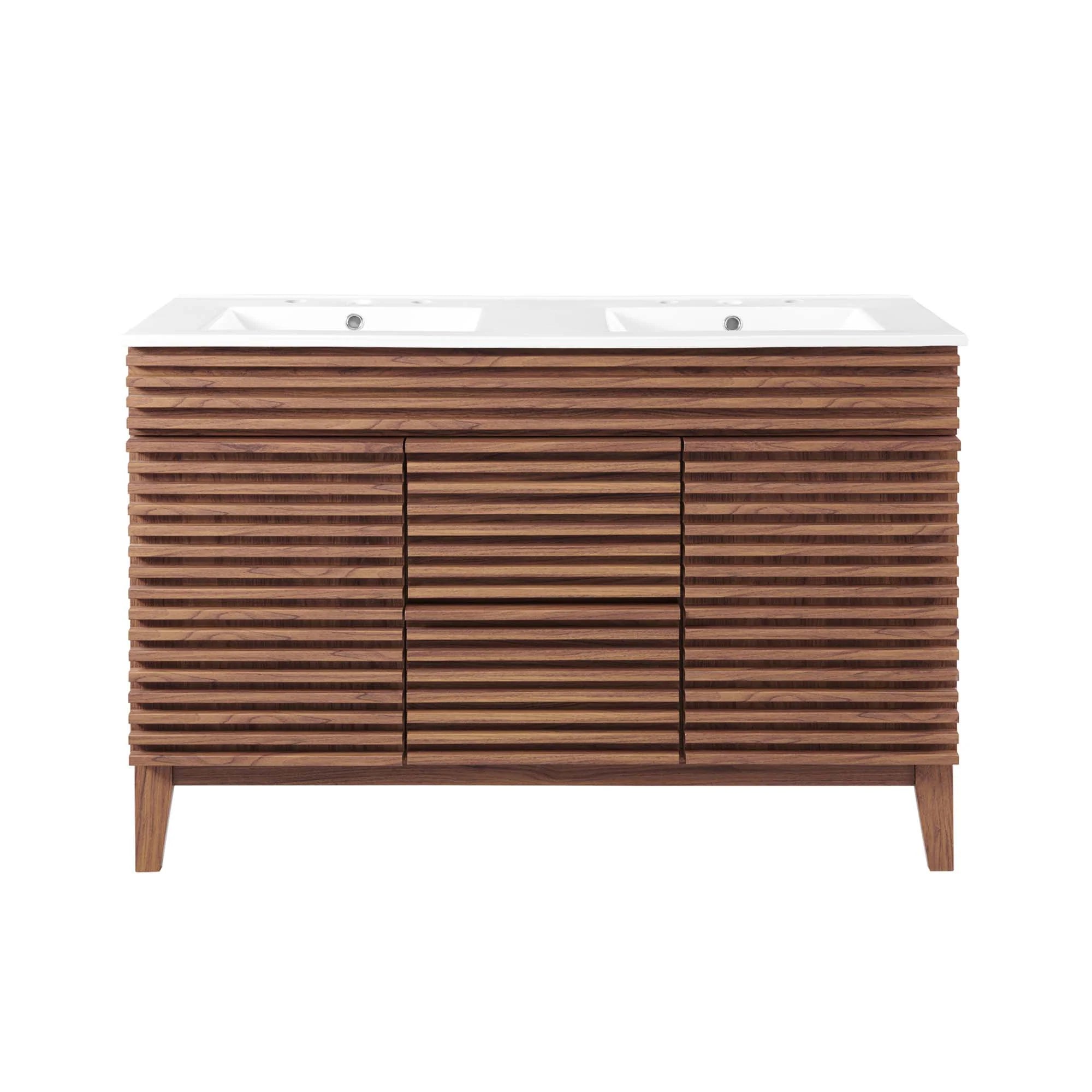 Render Bathroom Vanity with White Basin Included