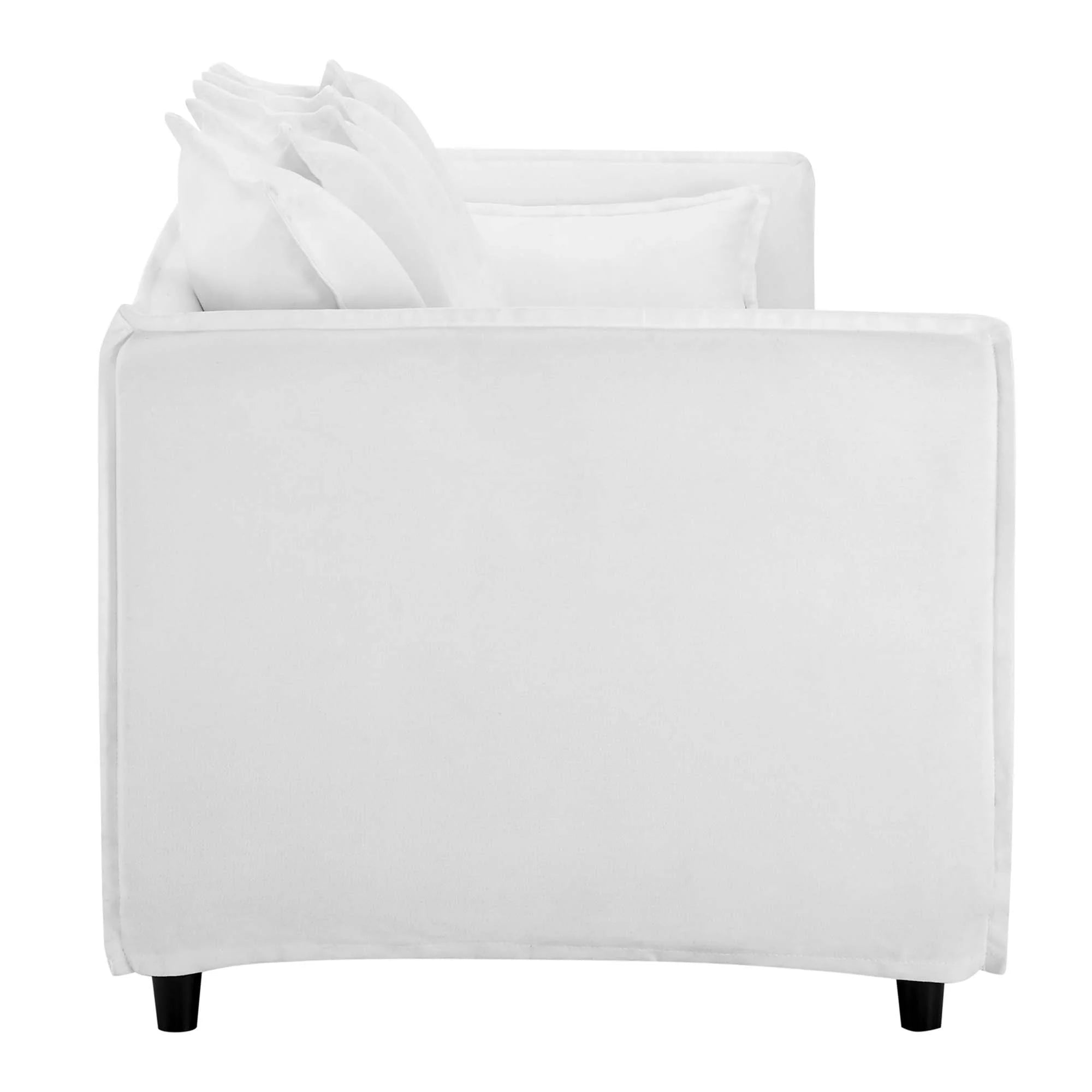 Avalon Slipcover Fabric Sofa in White