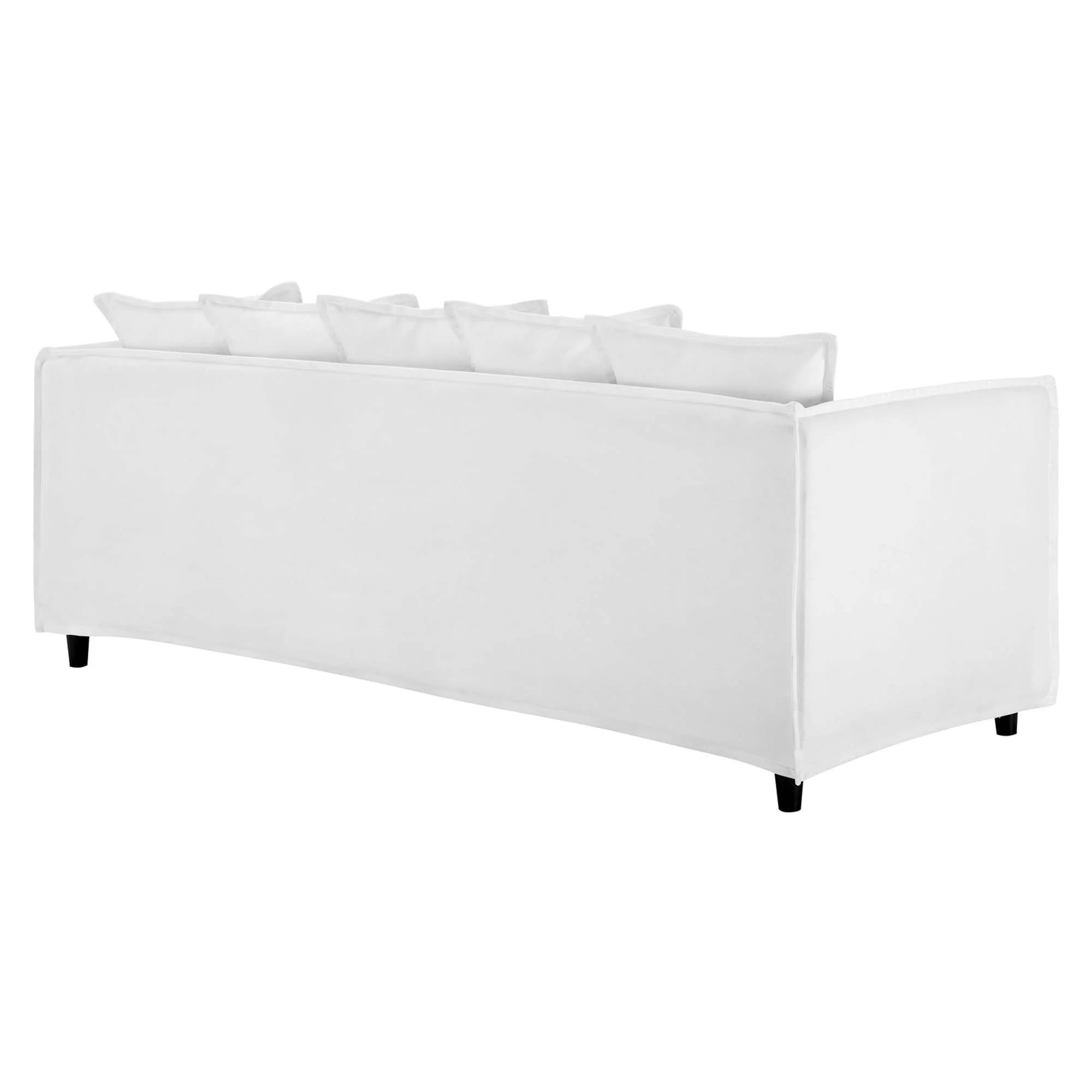 Avalon Slipcover Fabric Sofa in White