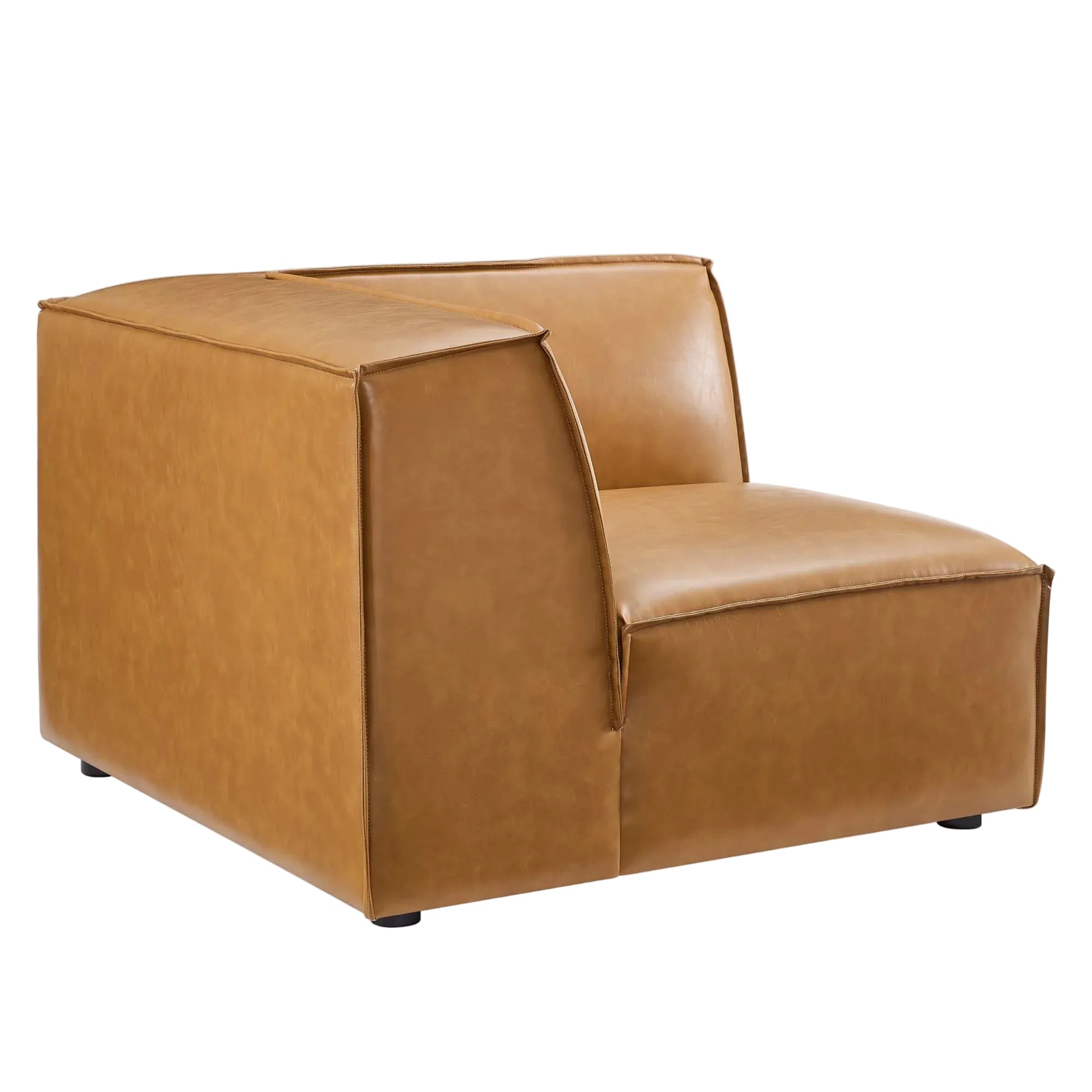 Chaise sans accoudoirs rembourrée en duvet Commix