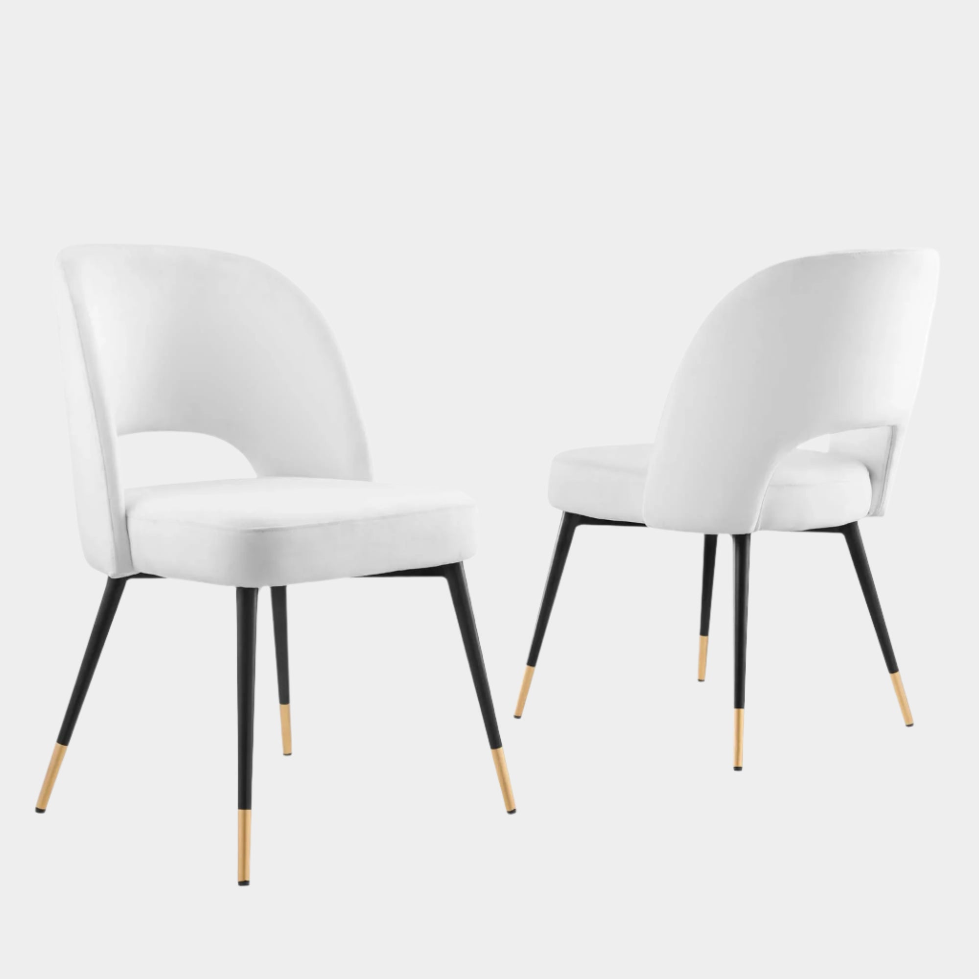 Rouse Performance Velvet Dining Side Chairs Set of 2