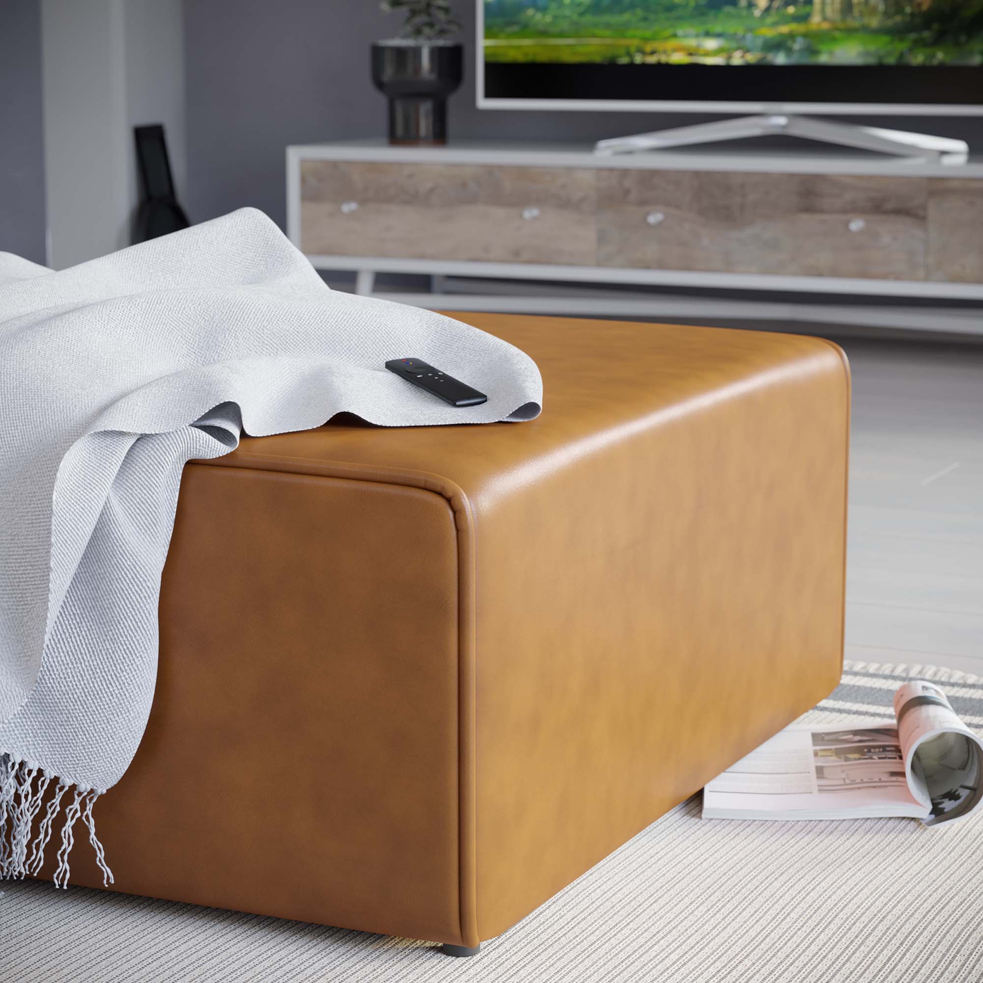 Chaise sans accoudoirs rembourrée en duvet Commix