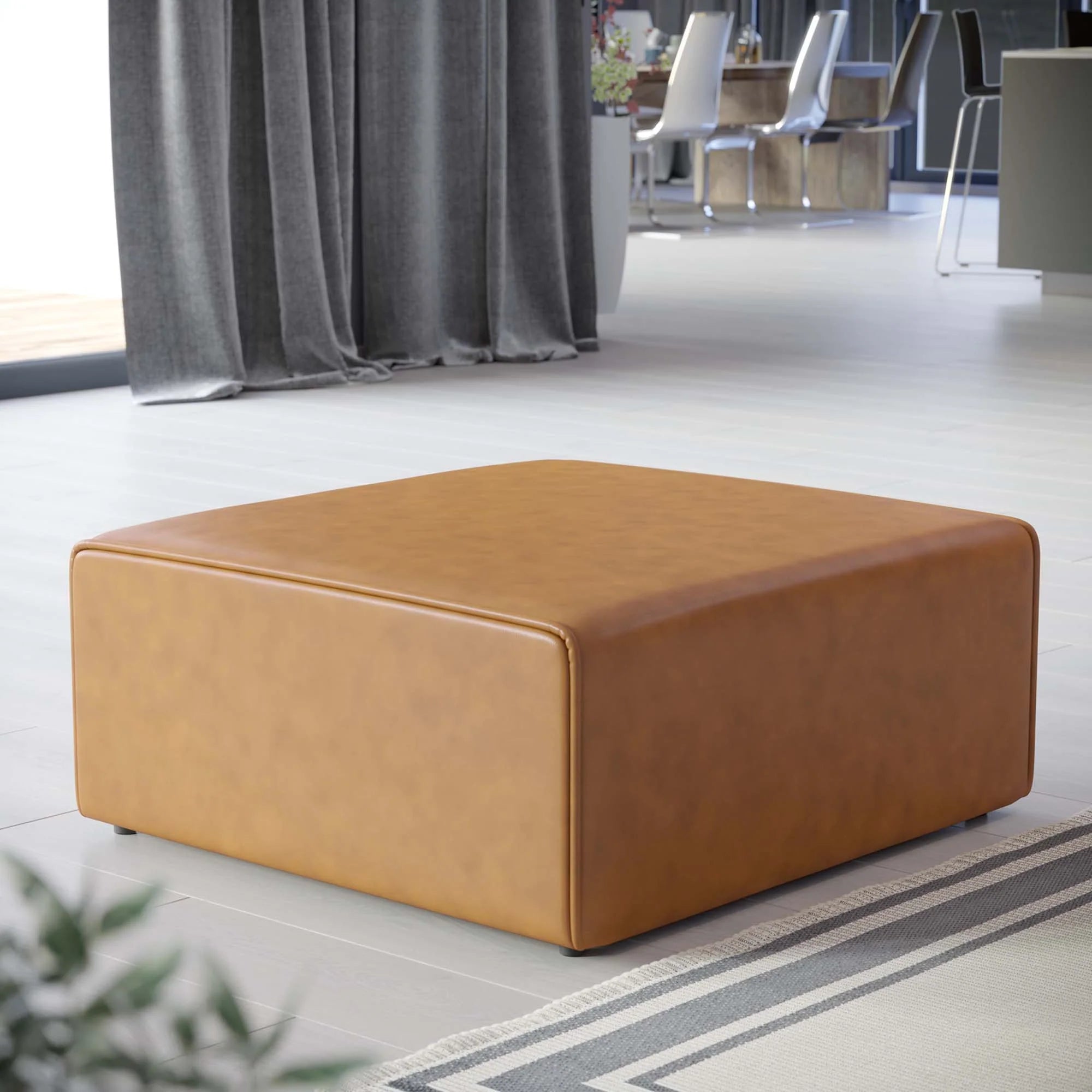 Chaise sans accoudoirs rembourrée en duvet Commix