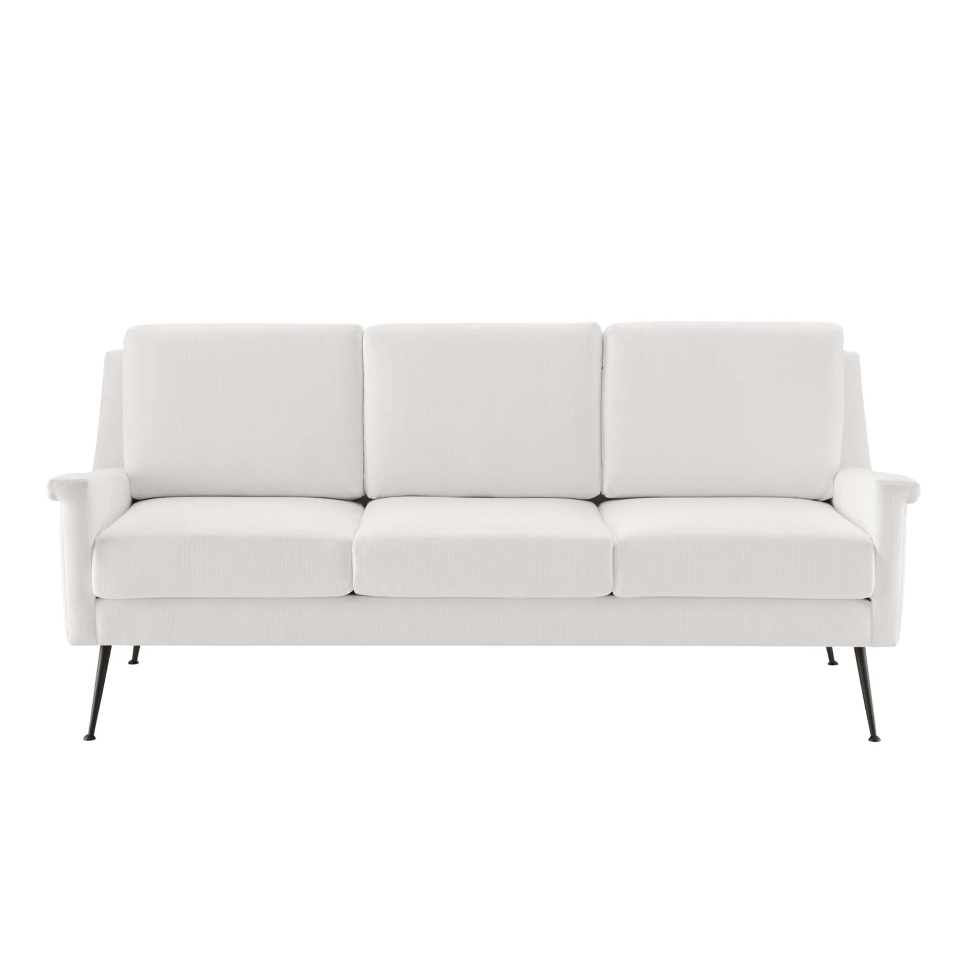 Chesapeake Fabric Sofa in Black White