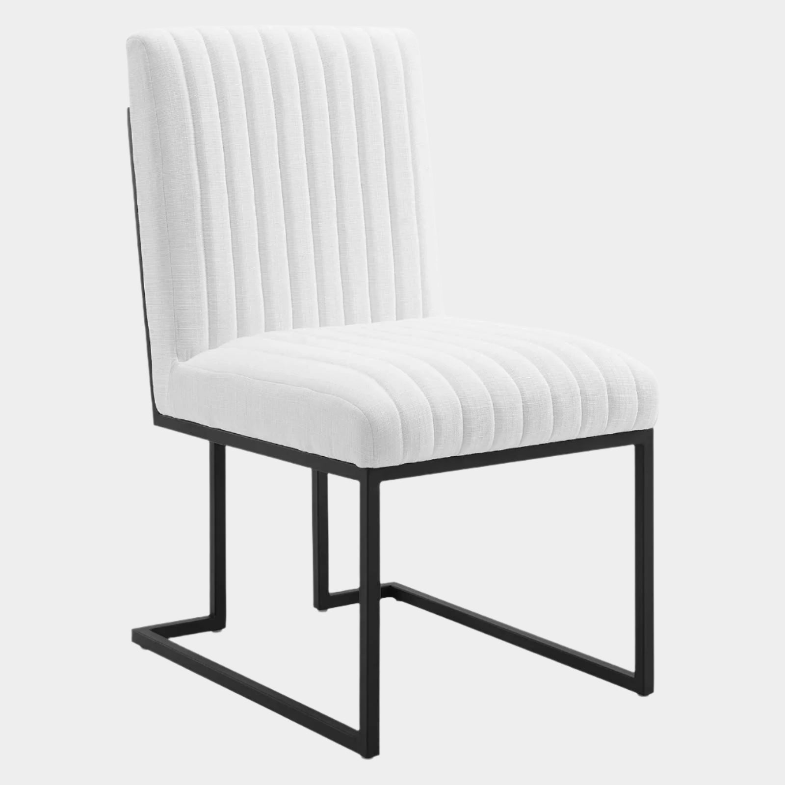 Indulge Channel Tufted Fabric Dining Chair