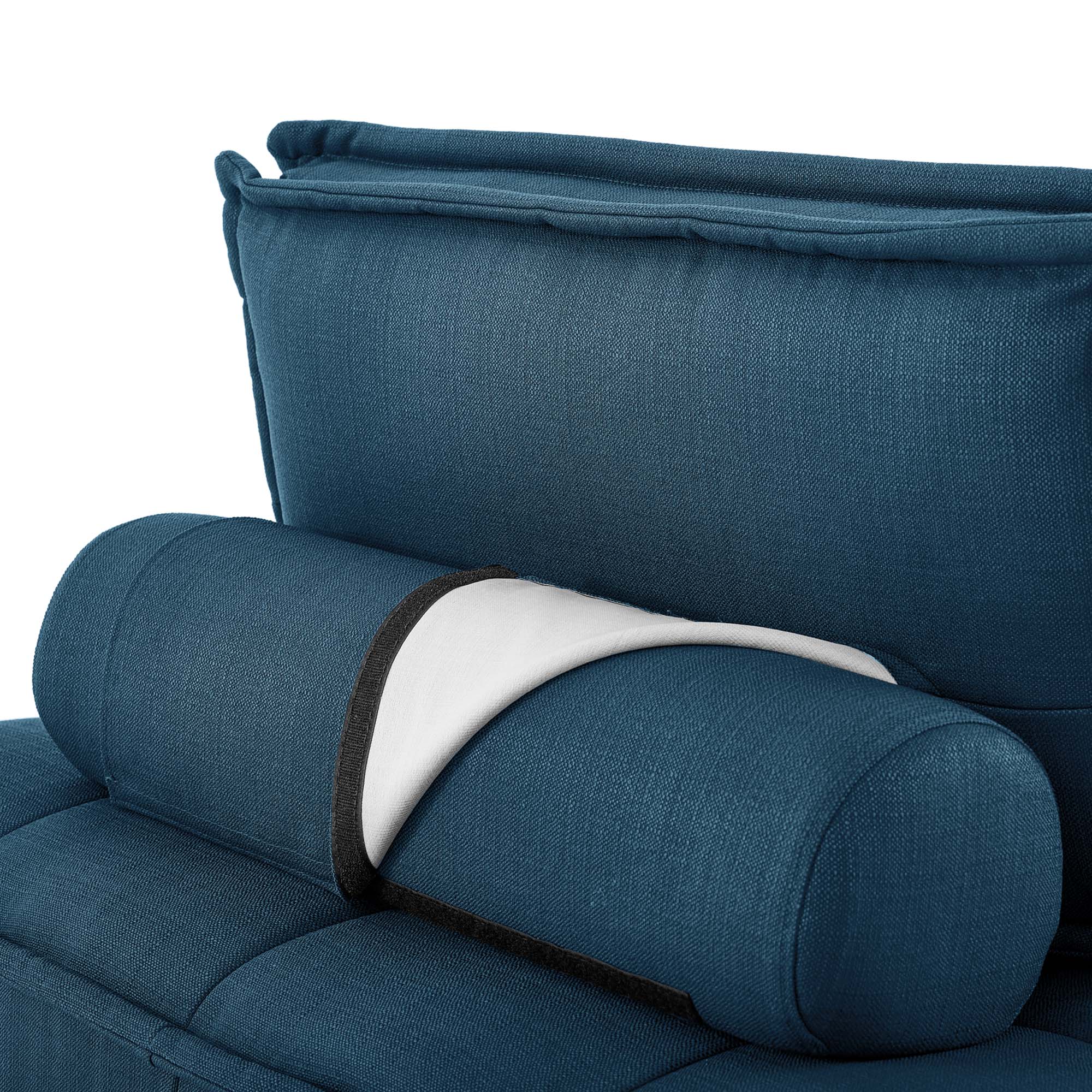 Chaise sans accoudoirs en tissu capitonné Saunter