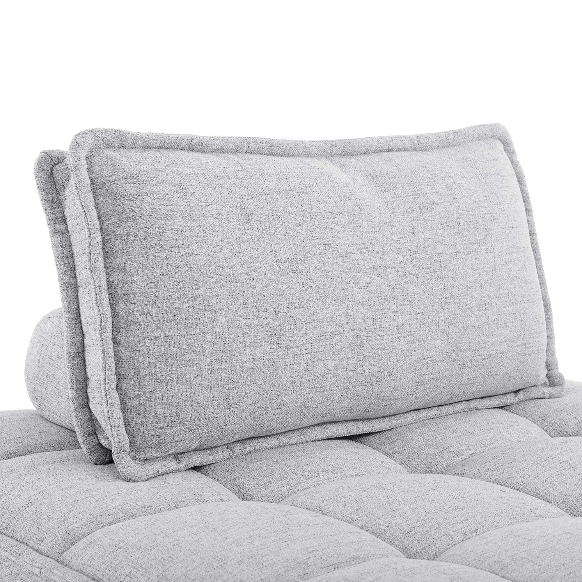 Chaise sans accoudoirs en tissu capitonné Saunter