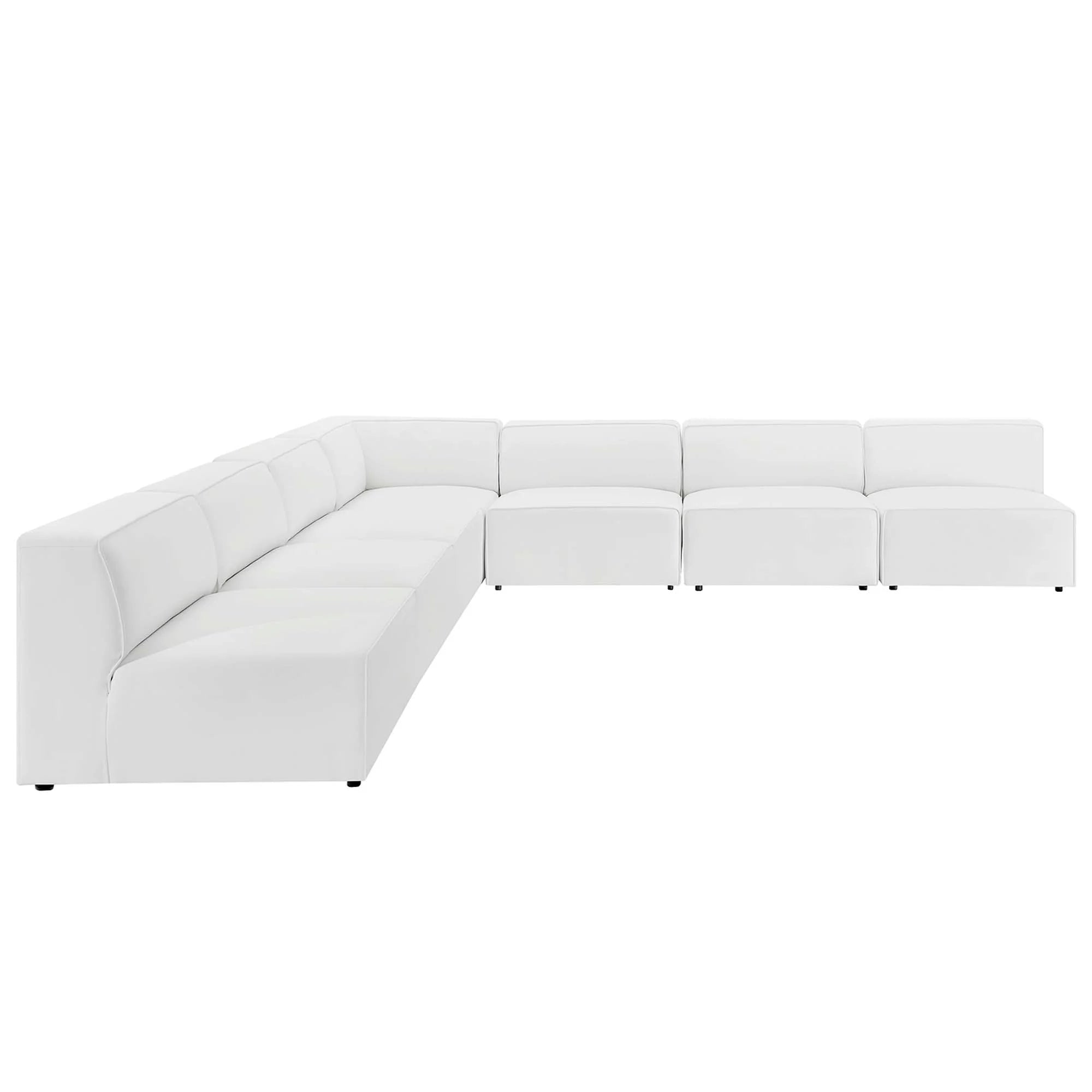 Chaise sans accoudoirs rembourrée en duvet Commix