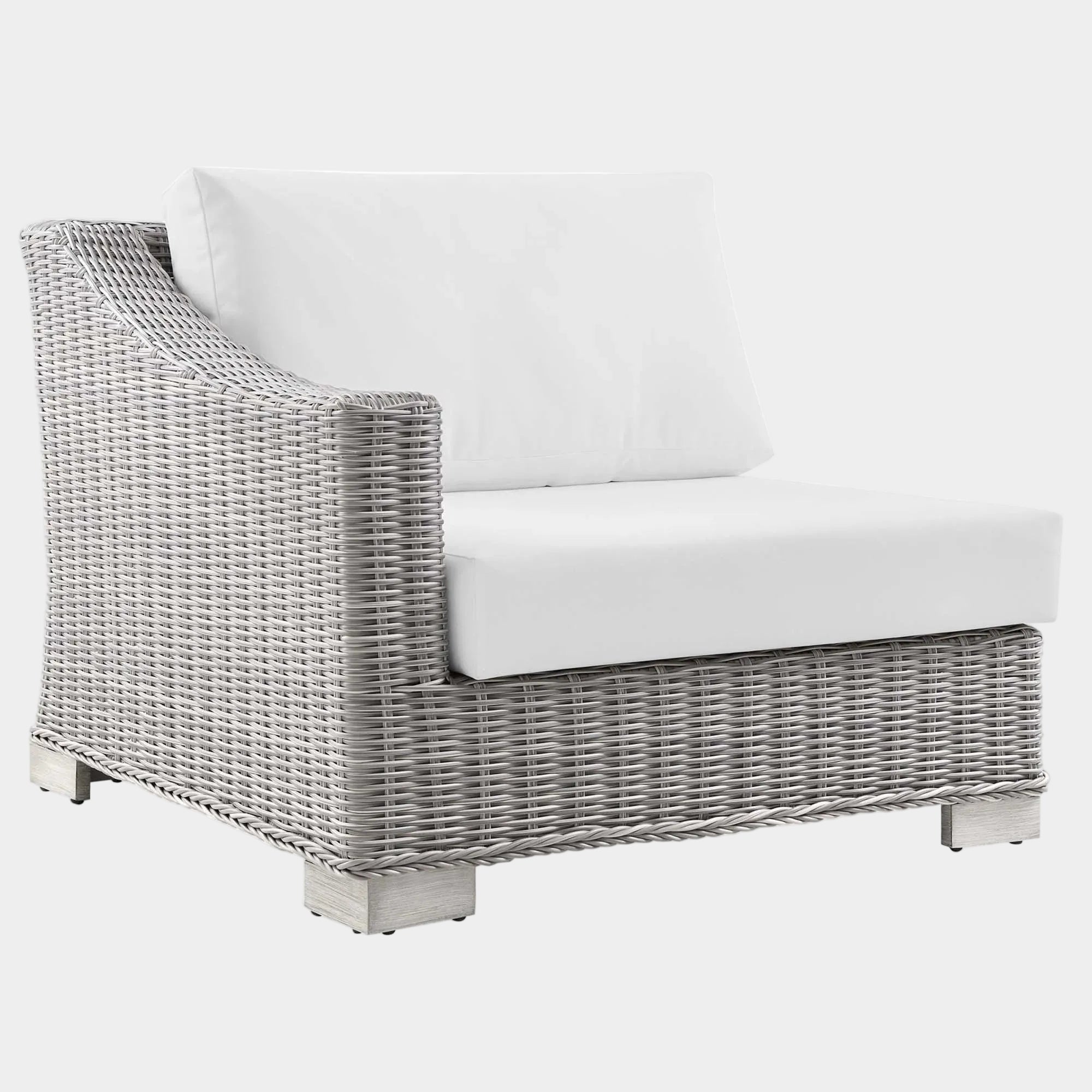 Conway Outdoor Patio Wicker Rattan Left-Arm Chair