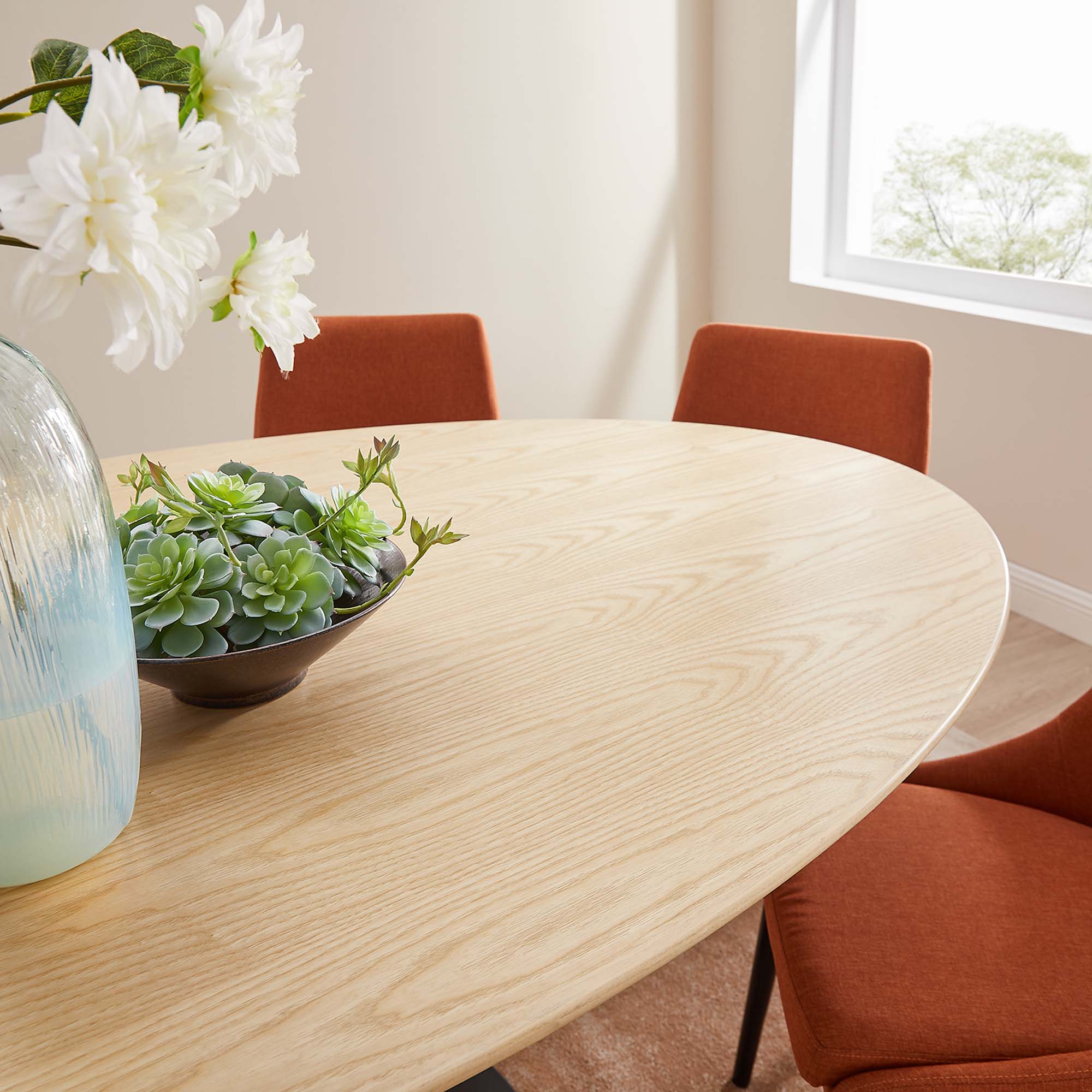 Lippa Oval Wood Dining Table