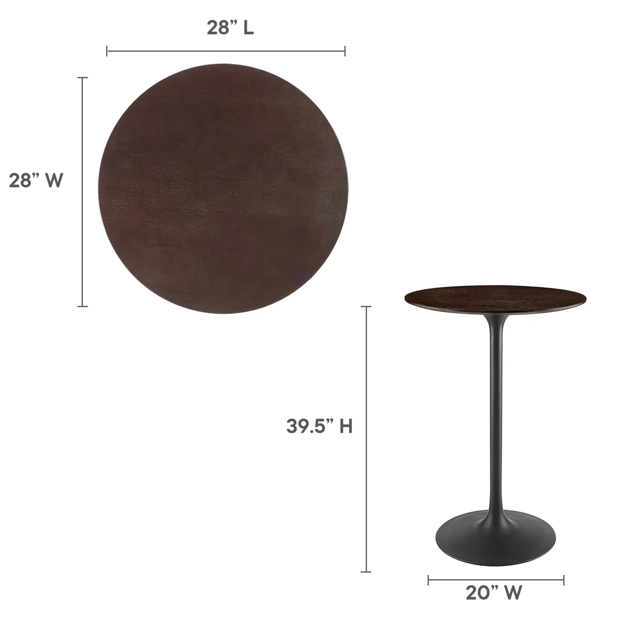 Table à manger rectangulaire en bois Lippa