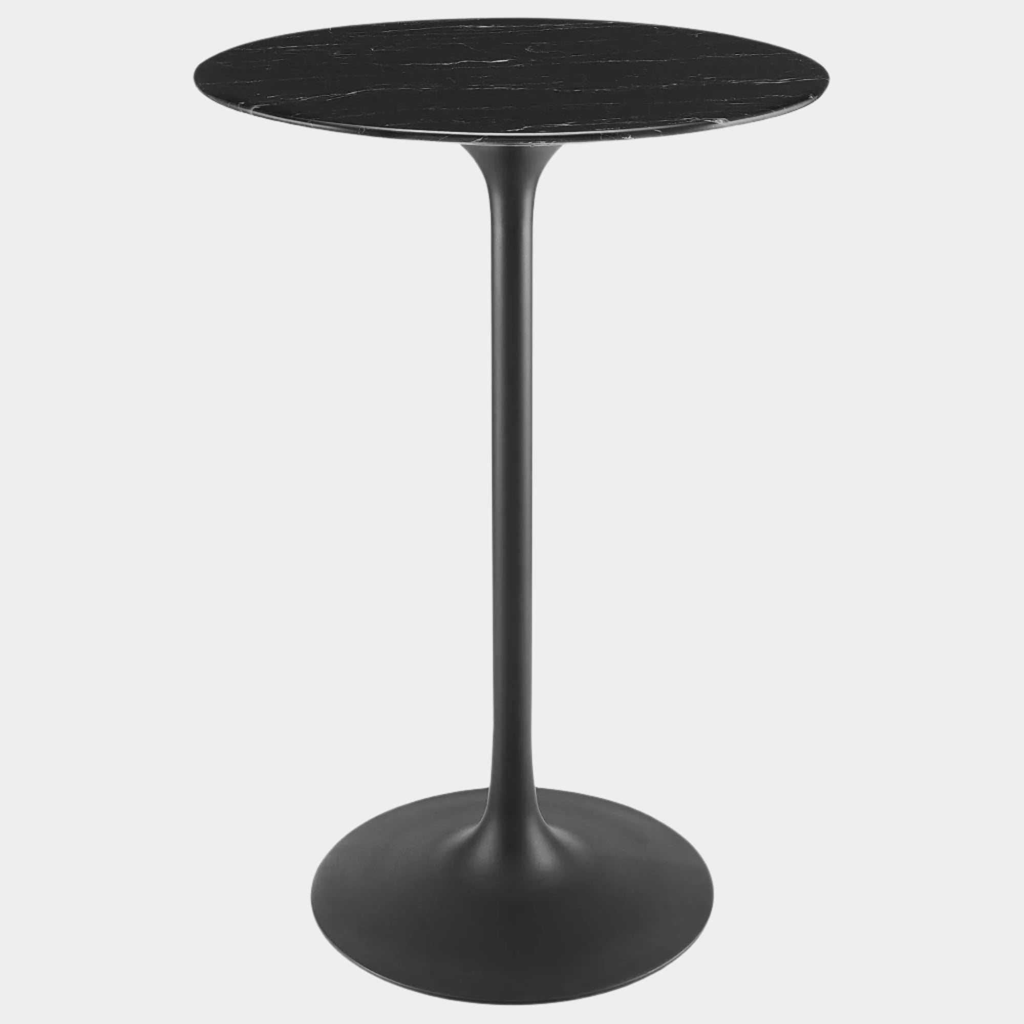 Lippa Round Artificial Marble Bar Table