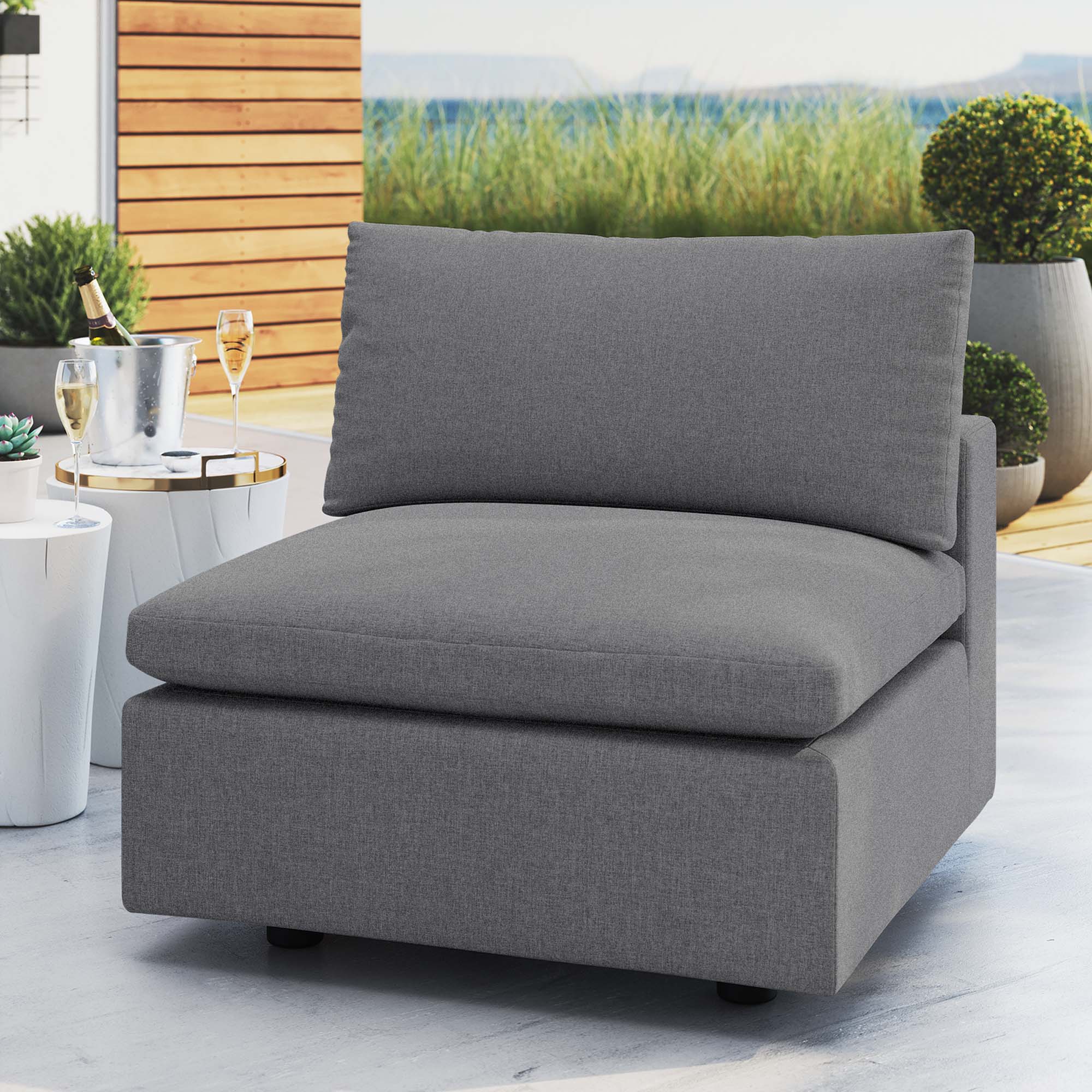 Commix Sunbrella® Outdoor Patio Armless