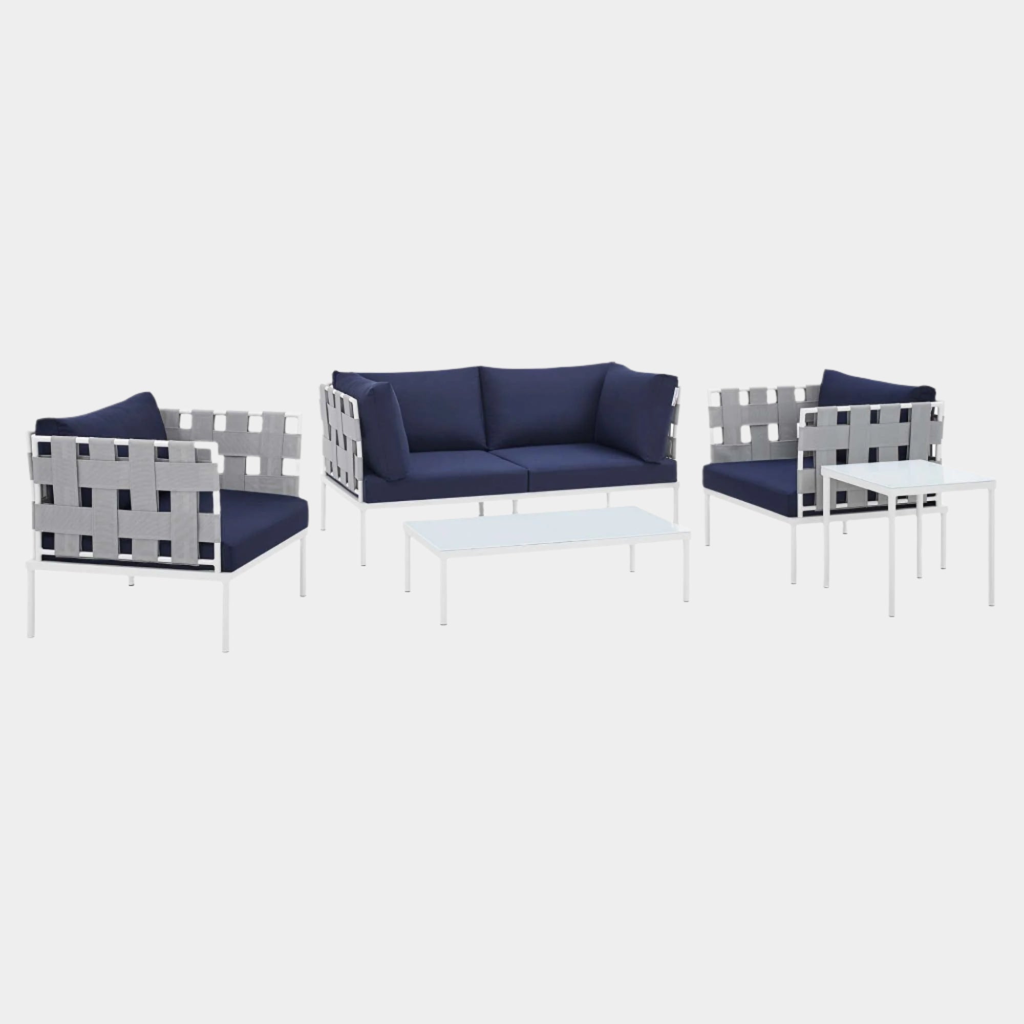 Harmony 5-Piece Sunbrella® Outdoor Patio Aluminum Furniture Set