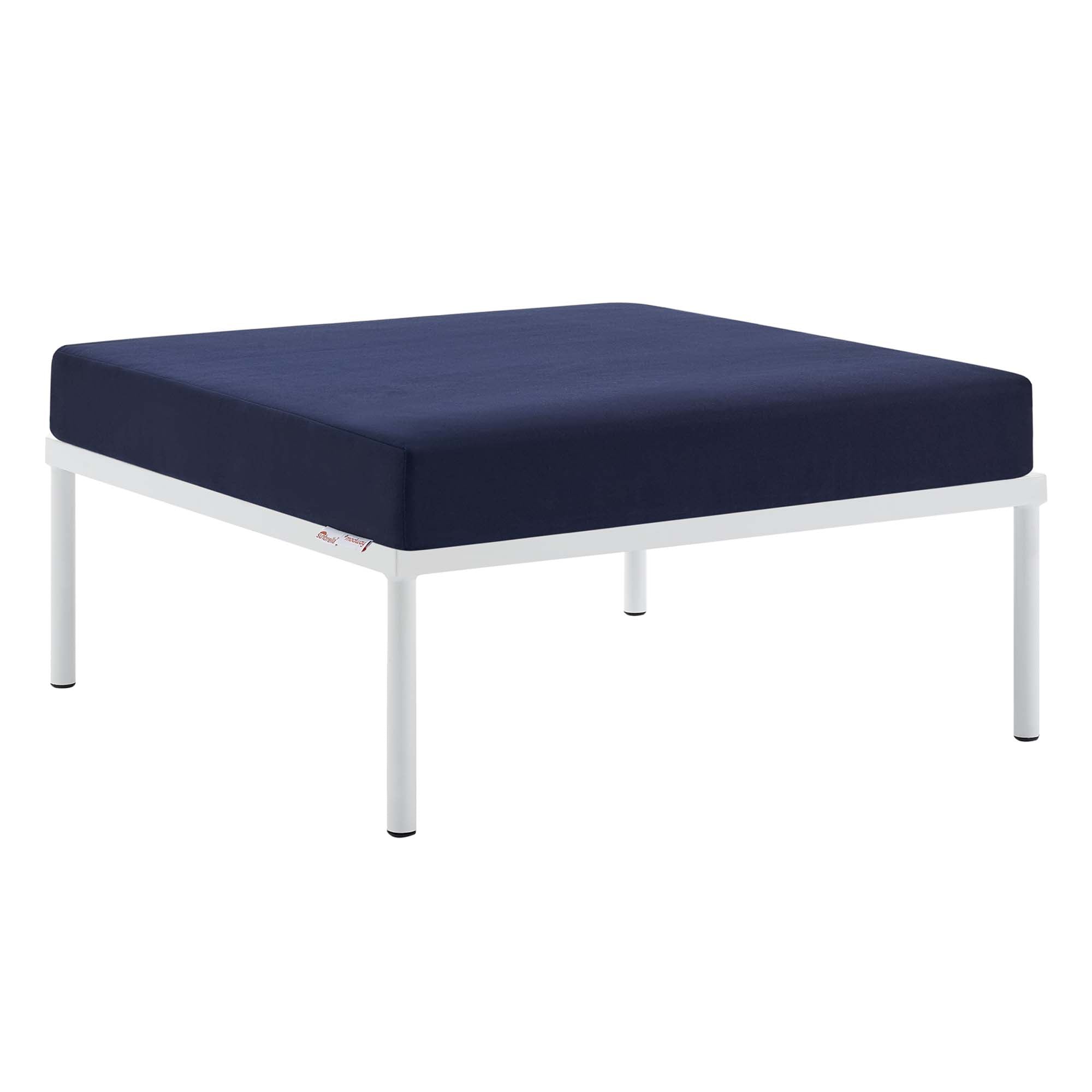 Harmony 10-Piece Sunbrella® Basket Weave Outdoor Patio Aluminum Sectional Sofa