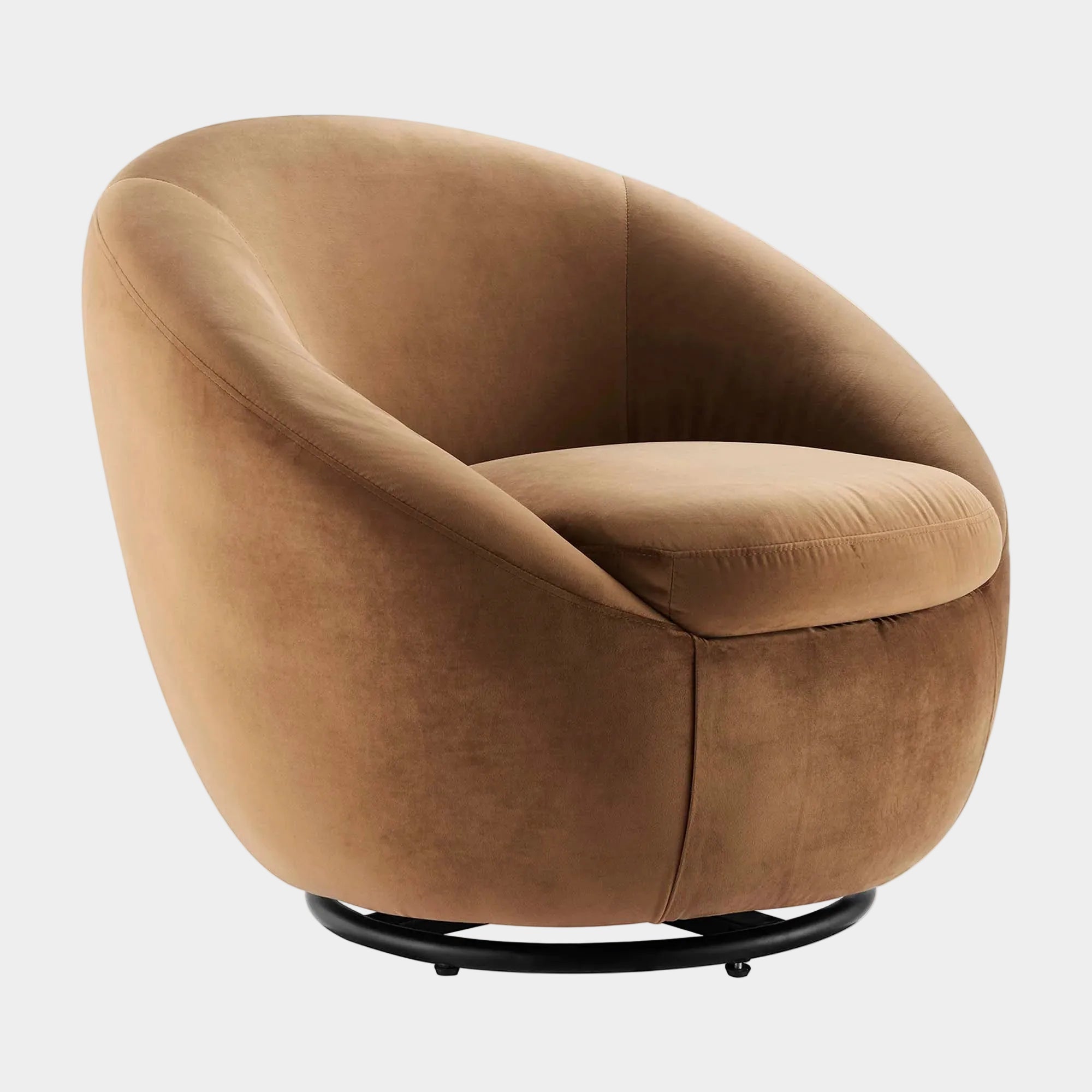 Buttercup Performance Velvet Swivel Chair