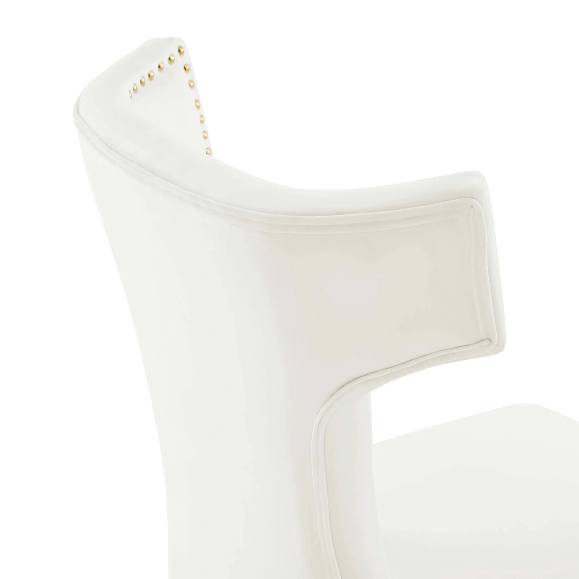 Curve Performance Velvet Dining Chairs Set of 2